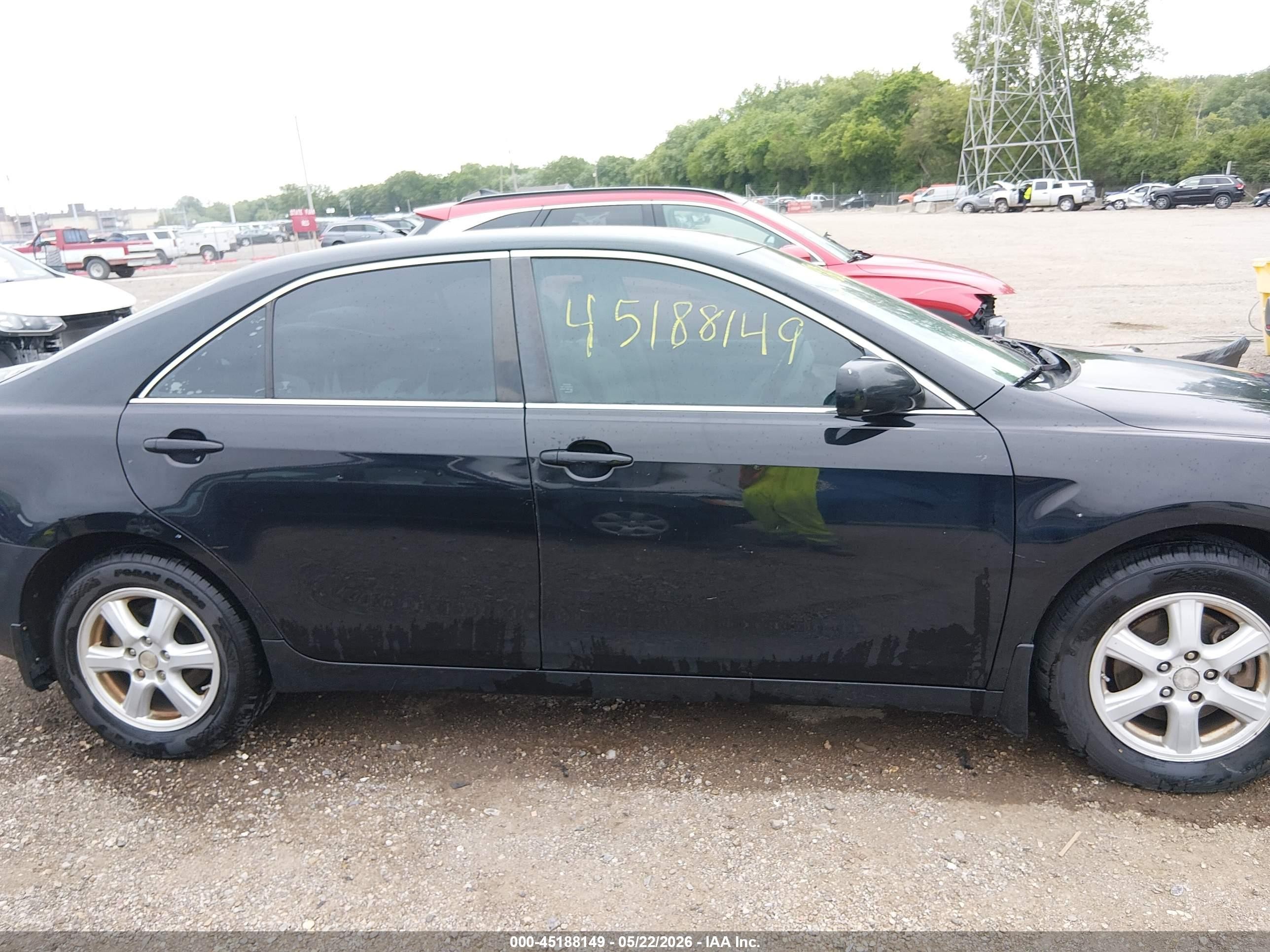 2008 Toyota Camry Le Black vin: 4T1BE46K78U774787