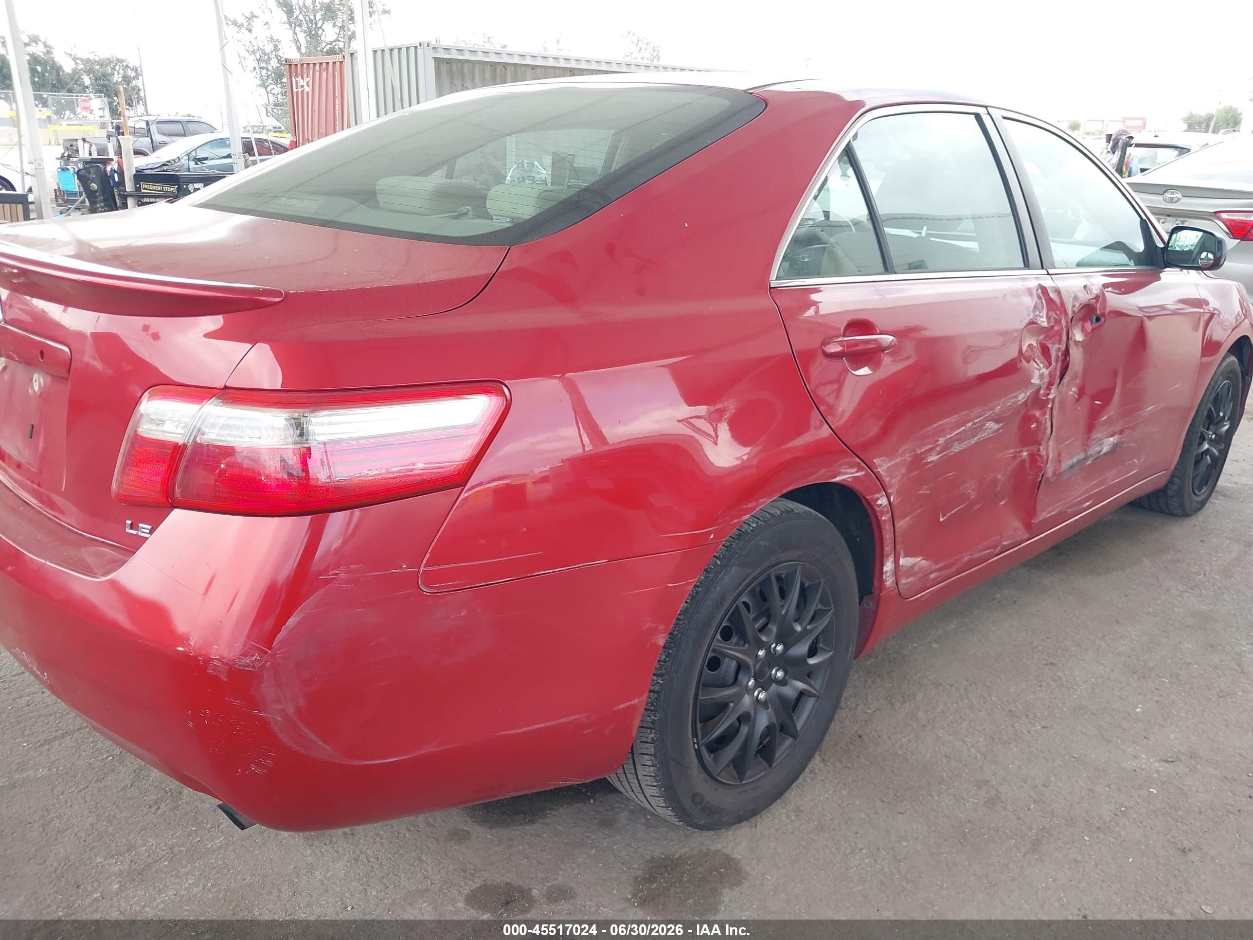 2009 Toyota Camry Le Red vin: 4T1BE46K79U278888