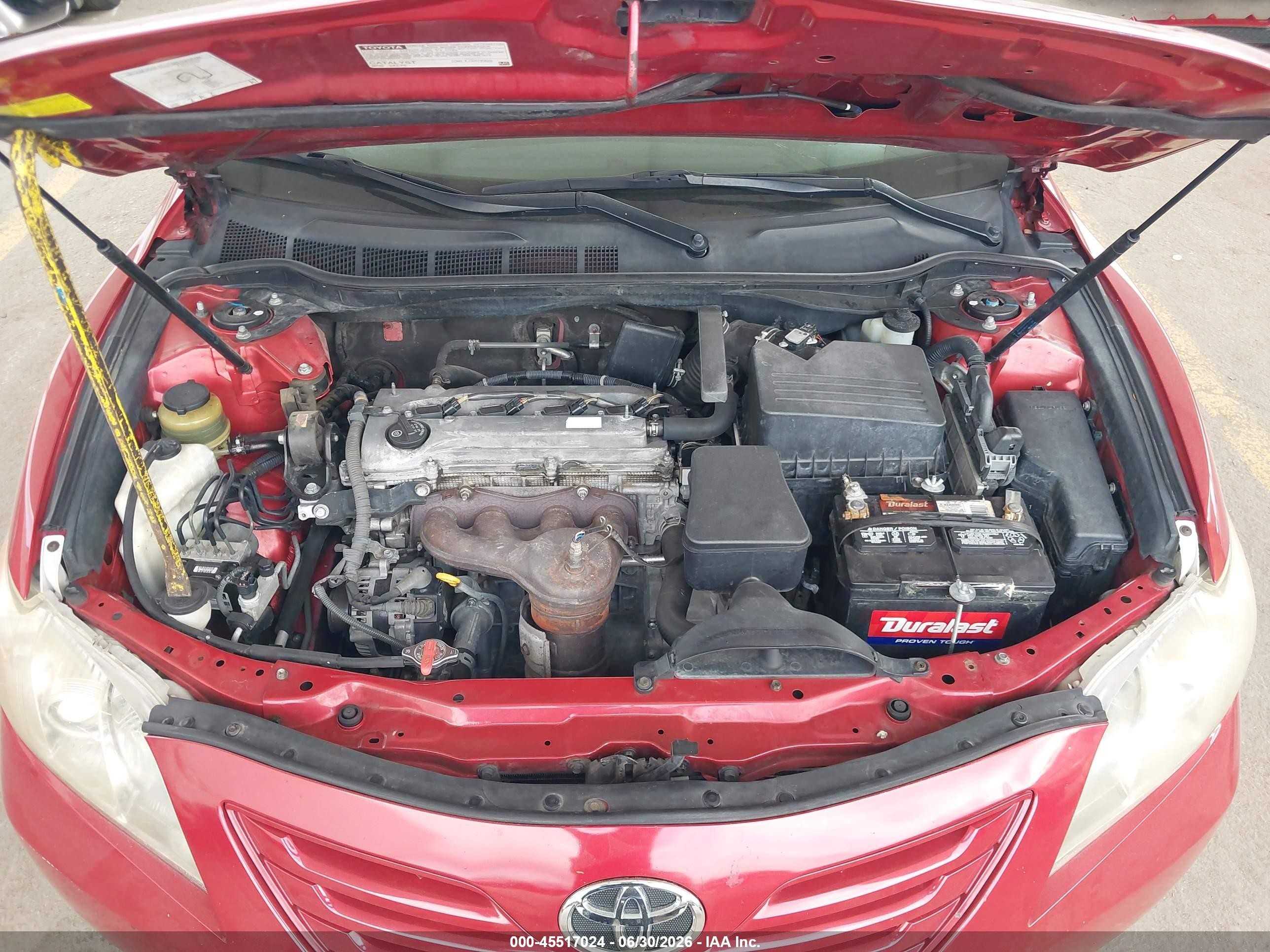 2009 Toyota Camry Le Red vin: 4T1BE46K79U278888