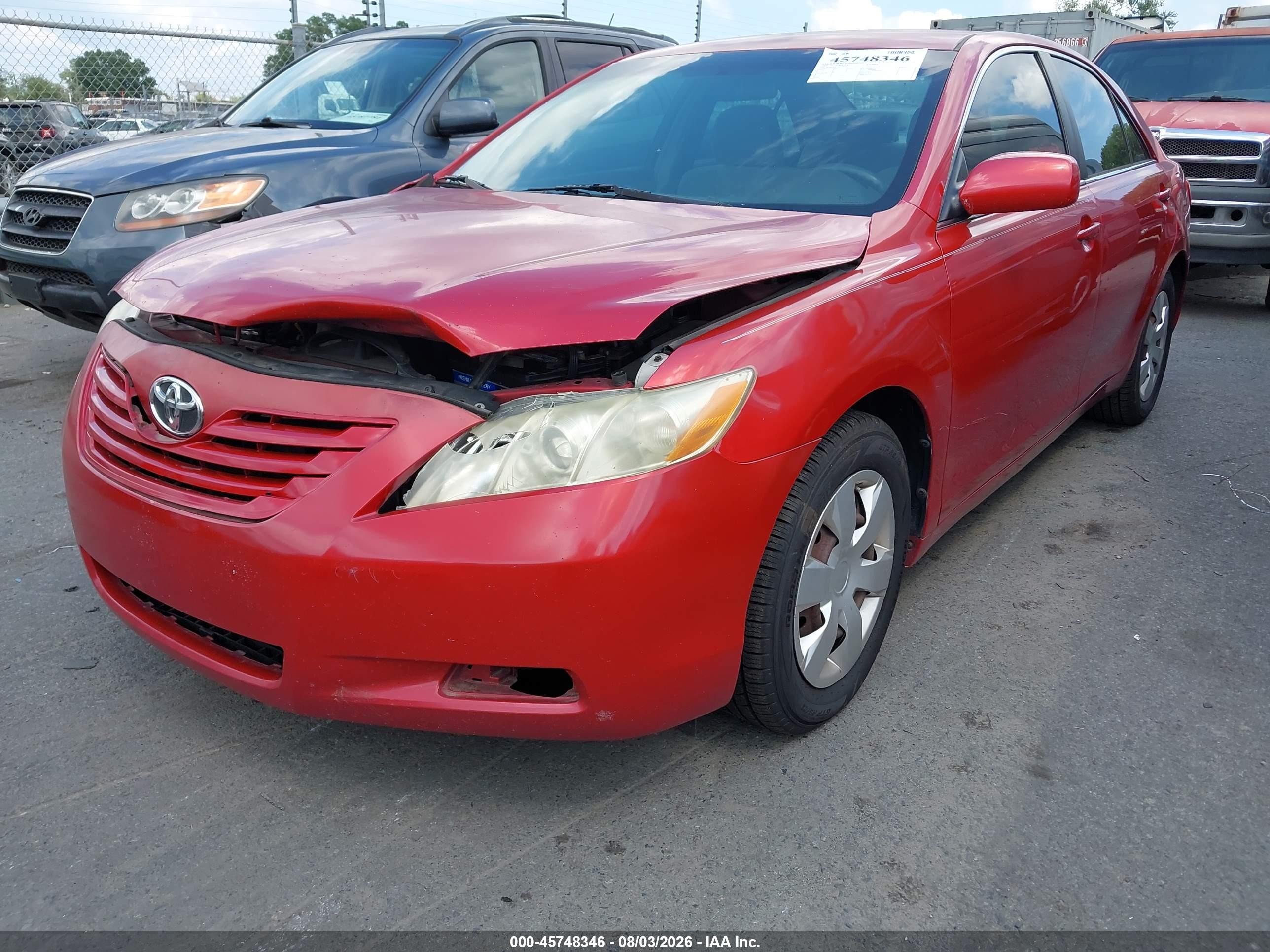 2009 Toyota Camry Le Red vin: 4T1BE46K79U300226