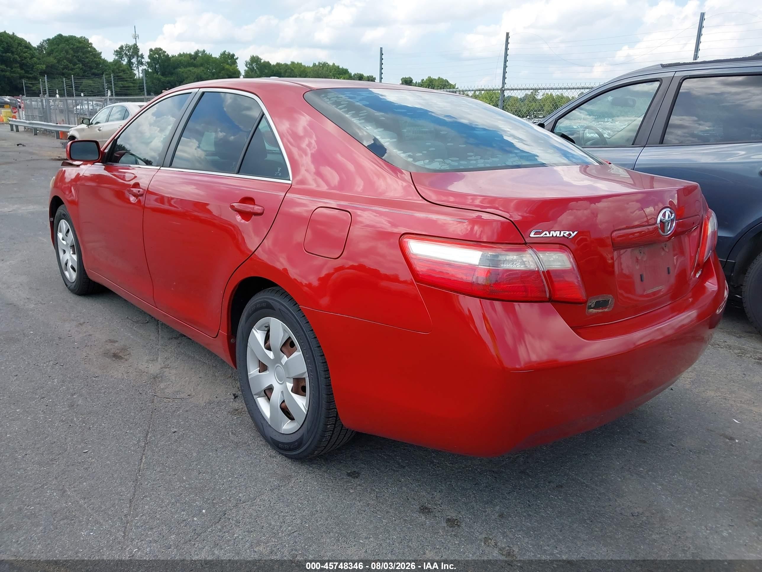2009 Toyota Camry Le Red vin: 4T1BE46K79U300226