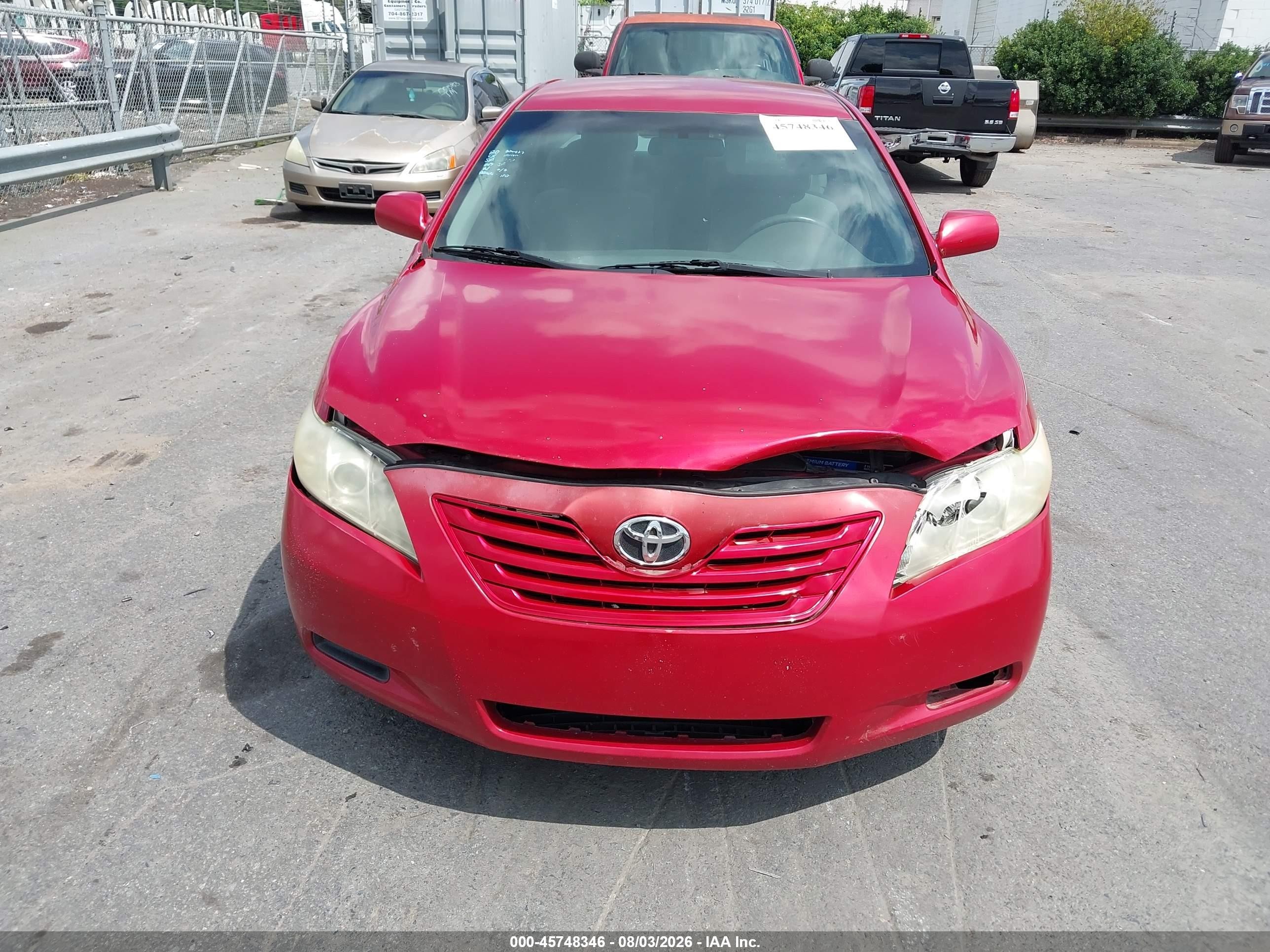2009 Toyota Camry Le Red vin: 4T1BE46K79U300226