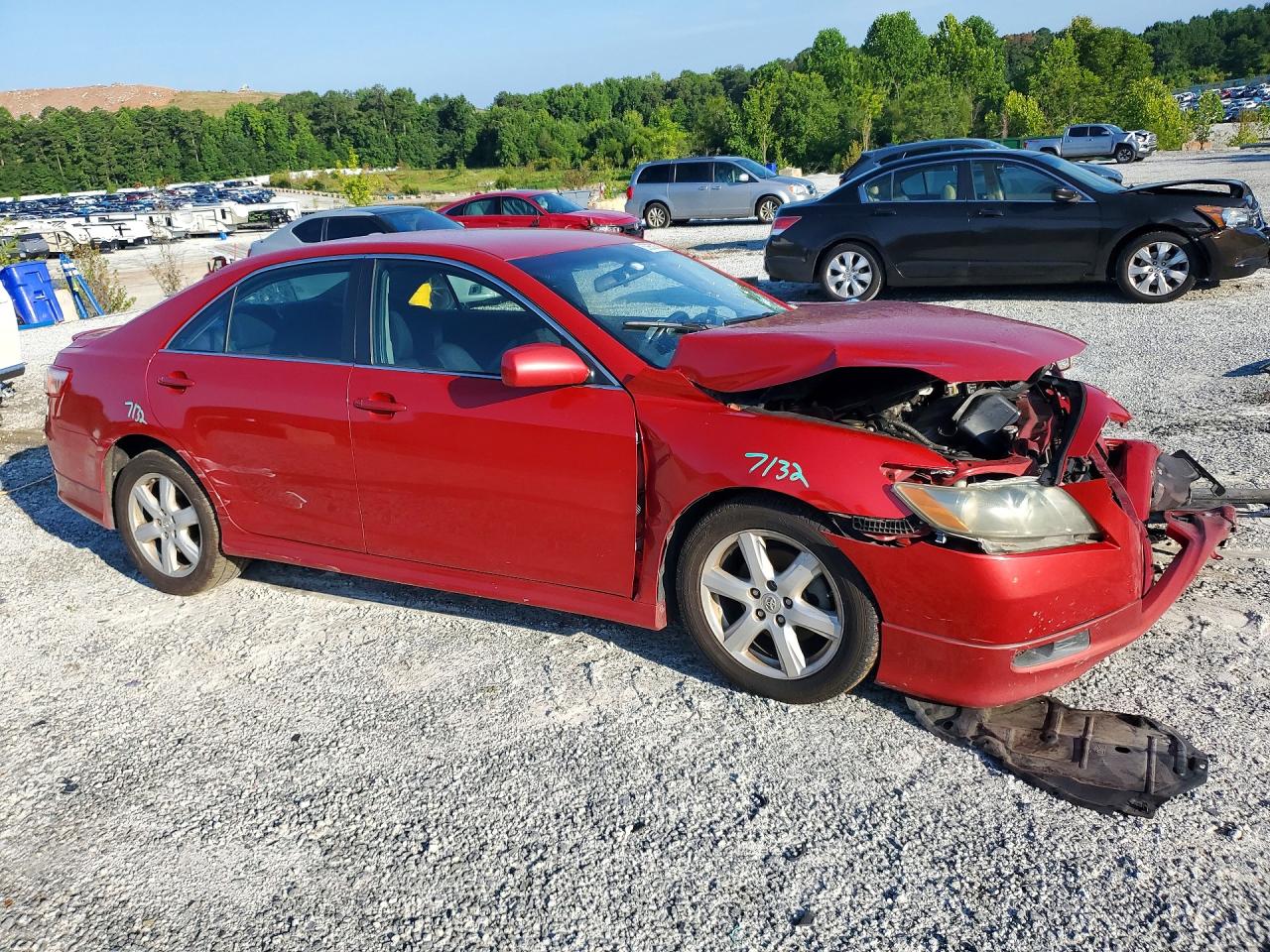 2009 Toyota Camry Se Red vin: 4T1BE46K79U315910