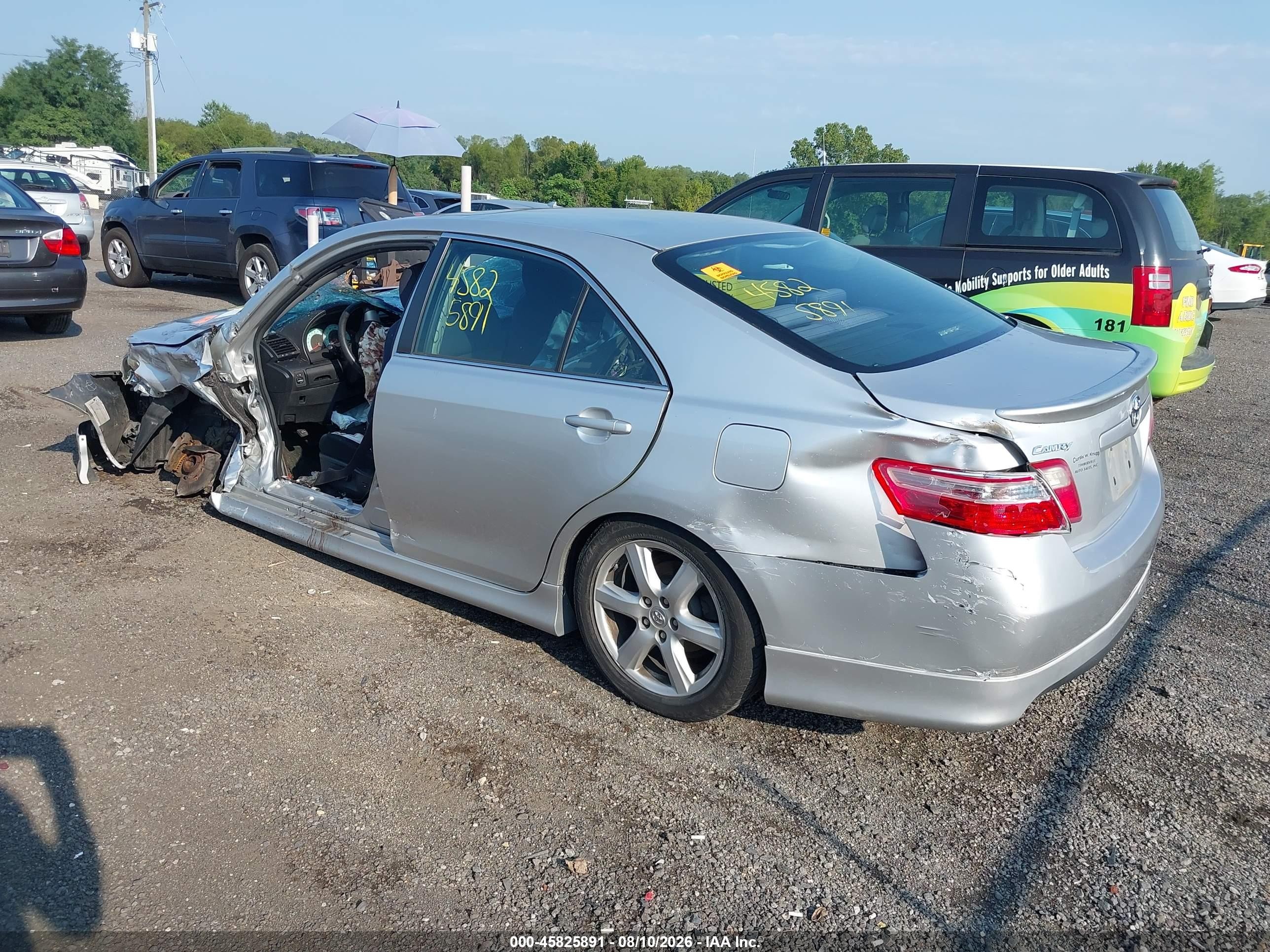 2009 Toyota Camry Se Silver vin: 4T1BE46K79U340712