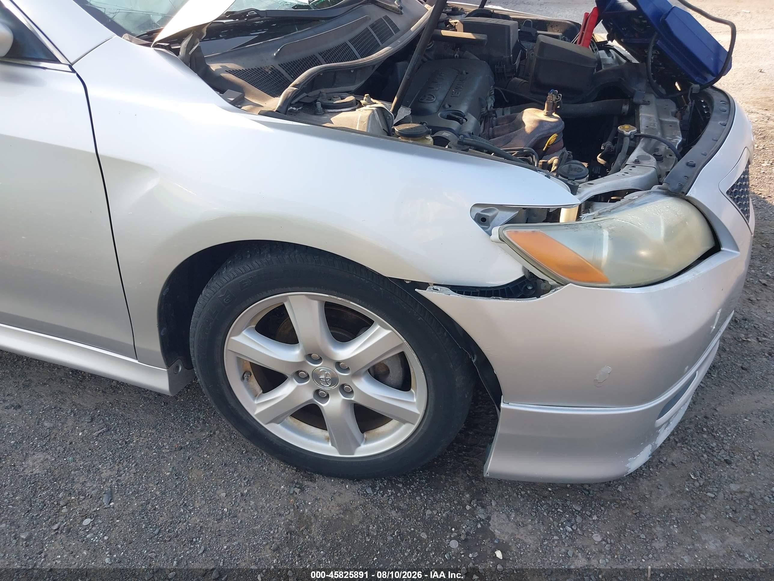 2009 Toyota Camry Se Silver vin: 4T1BE46K79U340712