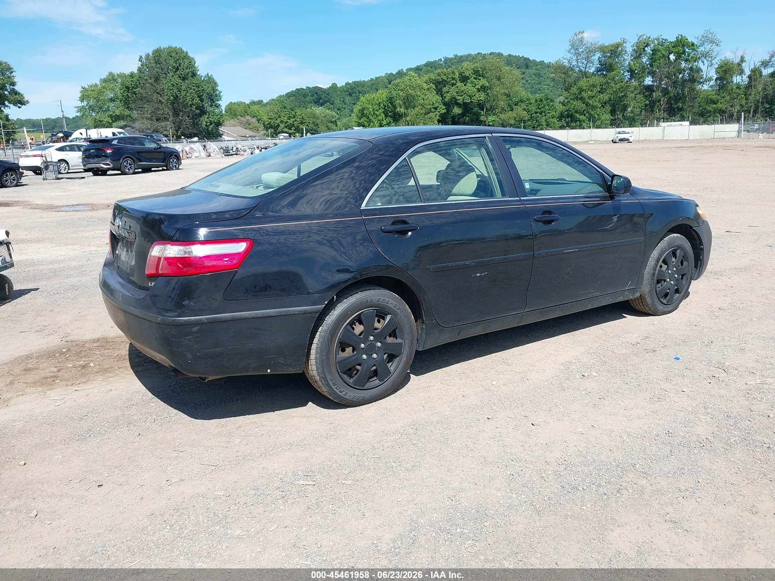 2009 Toyota Camry Le Black vin: 4T1BE46K79U360720