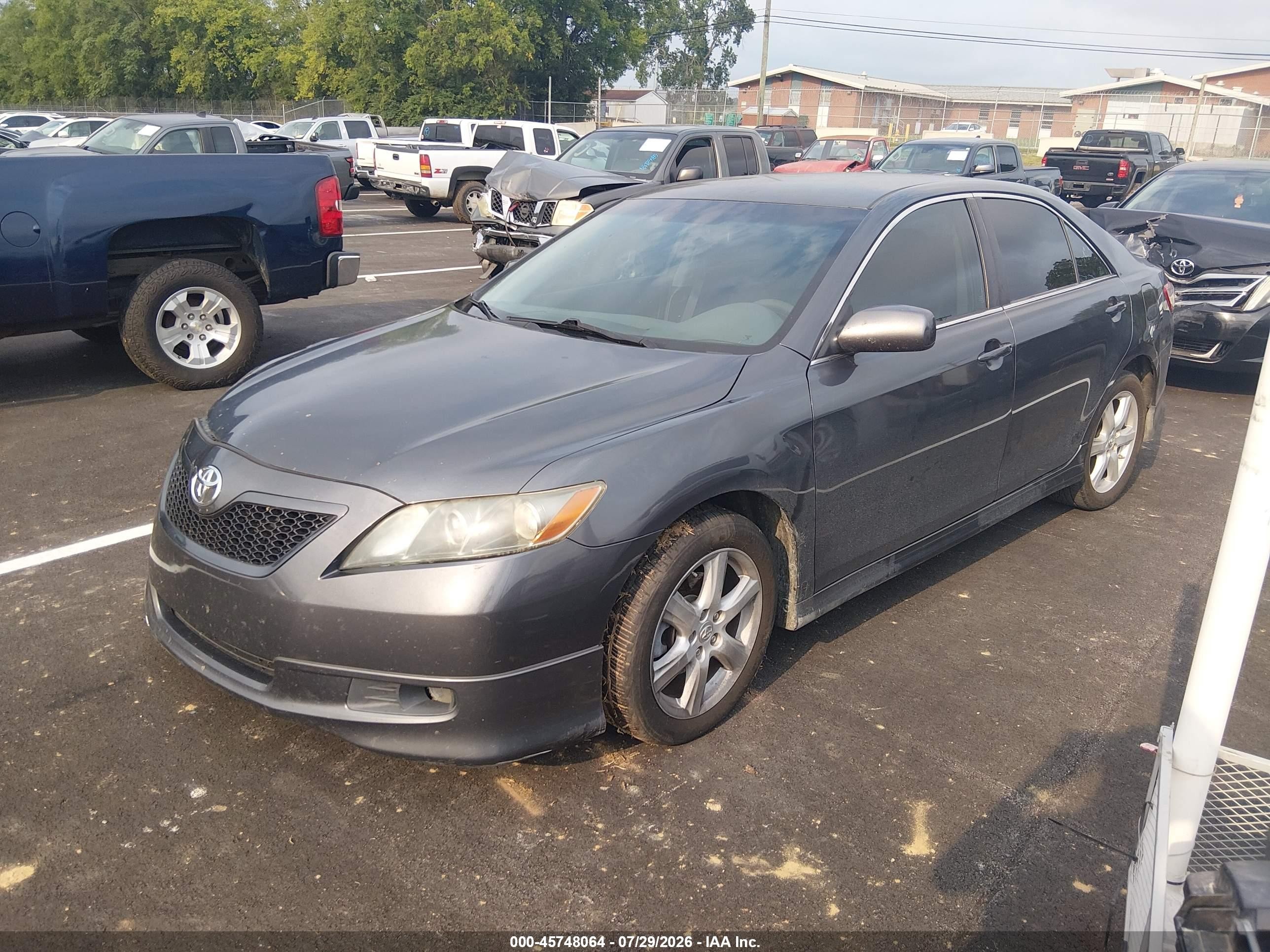 2009 Toyota Camry Se Gray vin: 4T1BE46K79U382443