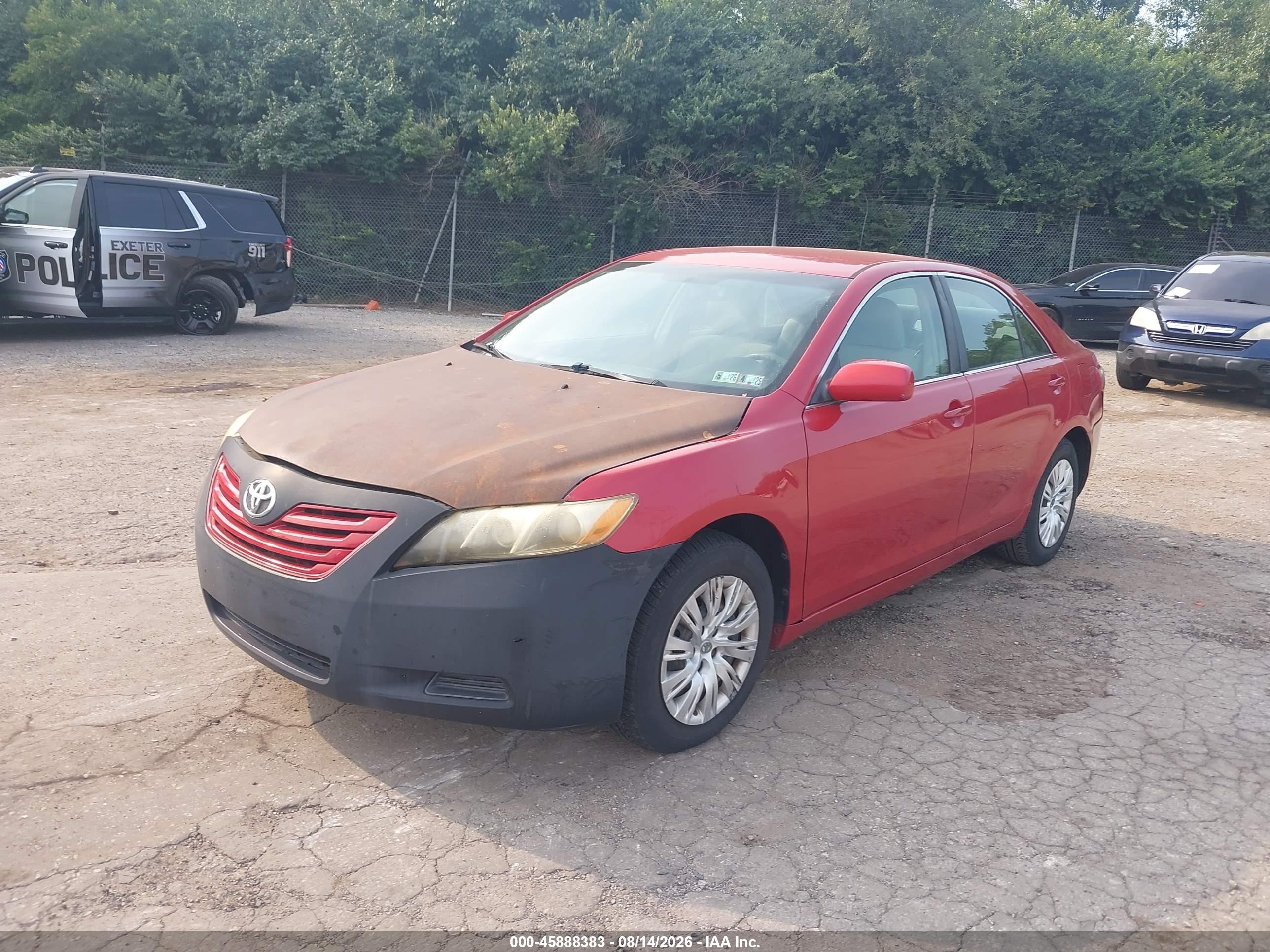 2009 Toyota Camry Le Красный vin: 4T1BE46K79U391577