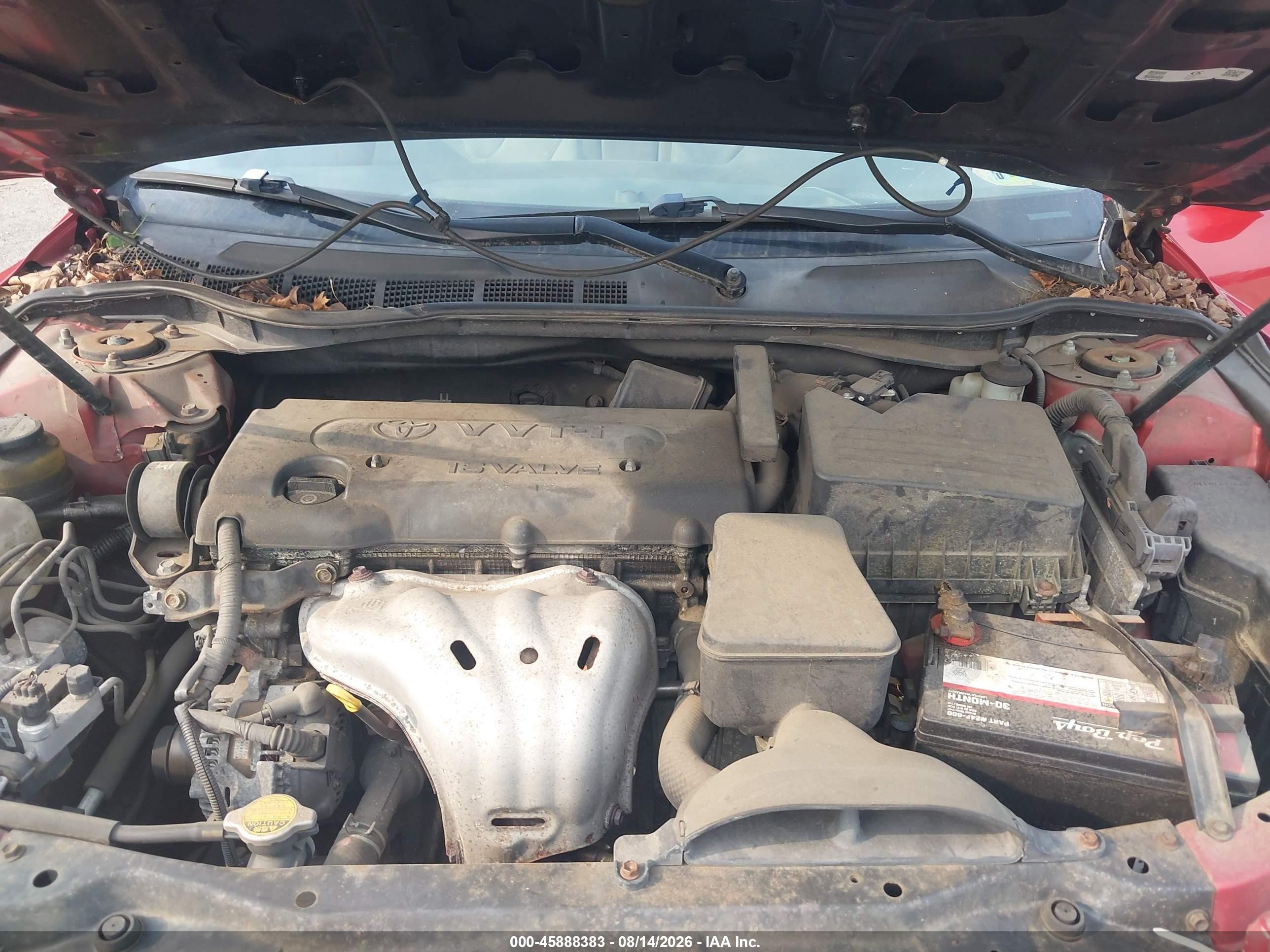 2009 Toyota Camry Le Красный vin: 4T1BE46K79U391577