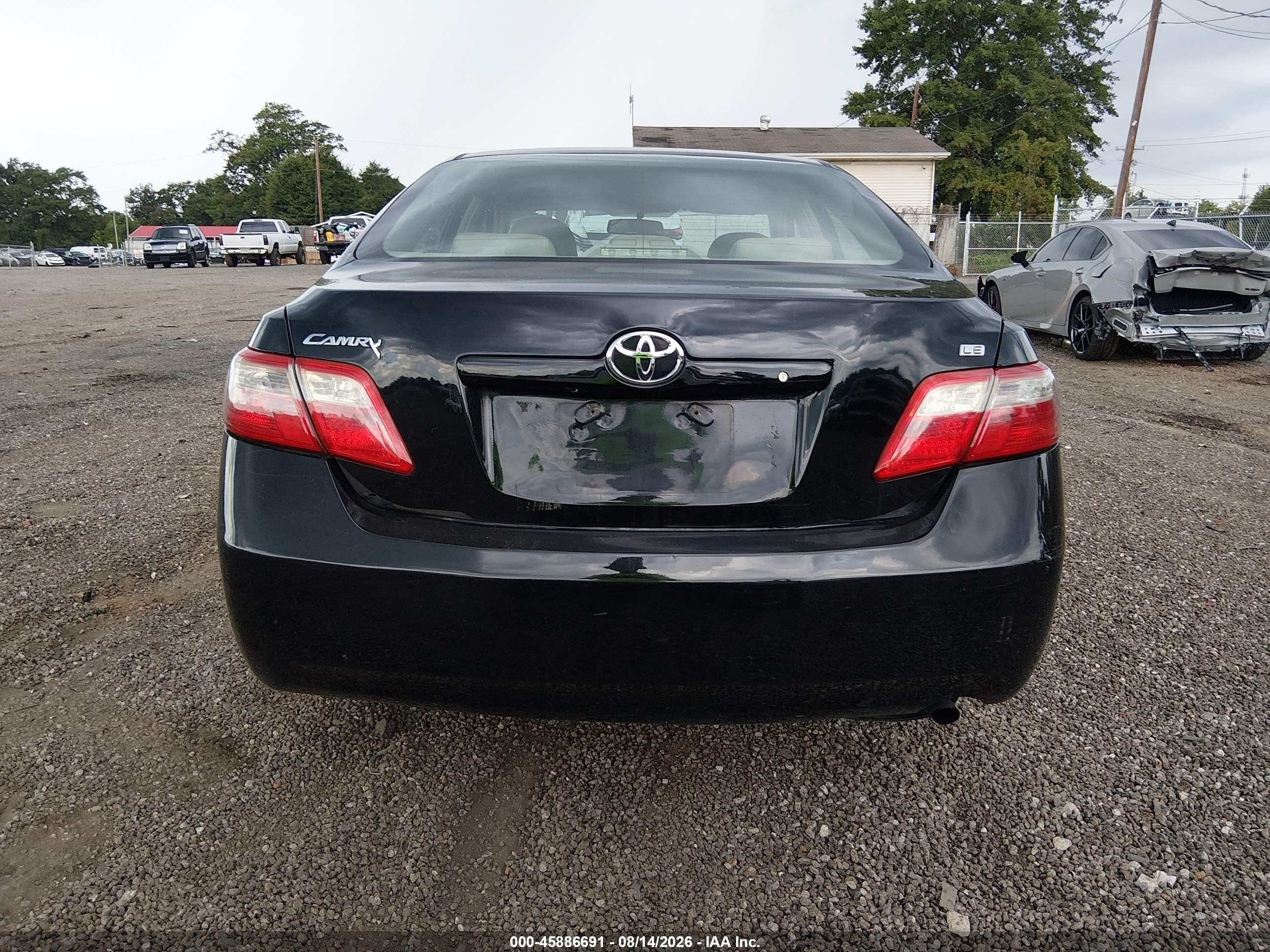 2009 Toyota Camry Le Black vin: 4T1BE46K79U391904