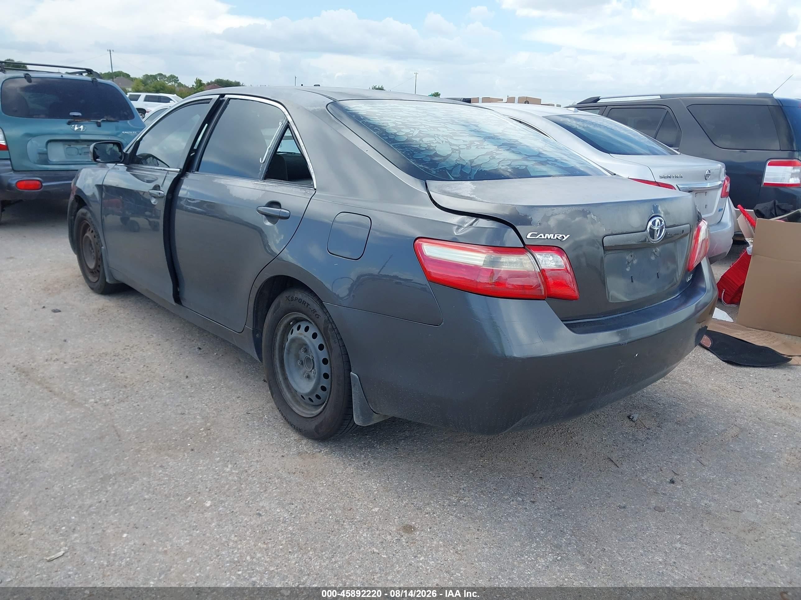 2009 Toyota Camry Le Gray vin: 4T1BE46K79U845617
