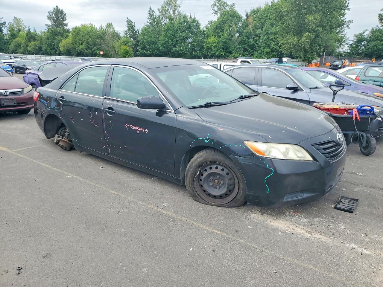 2009 Toyota Camry Le Black vin: 4T1BE46K79U916430