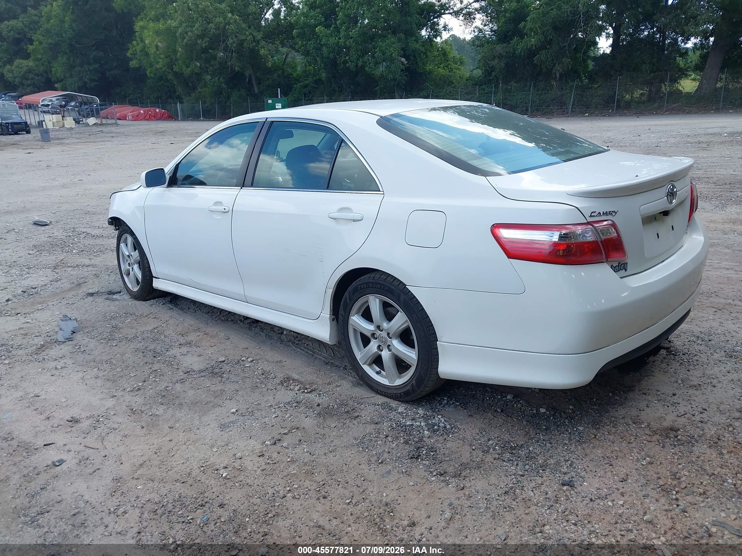 2009 Toyota Camry Se White vin: 4T1BE46K79U920381