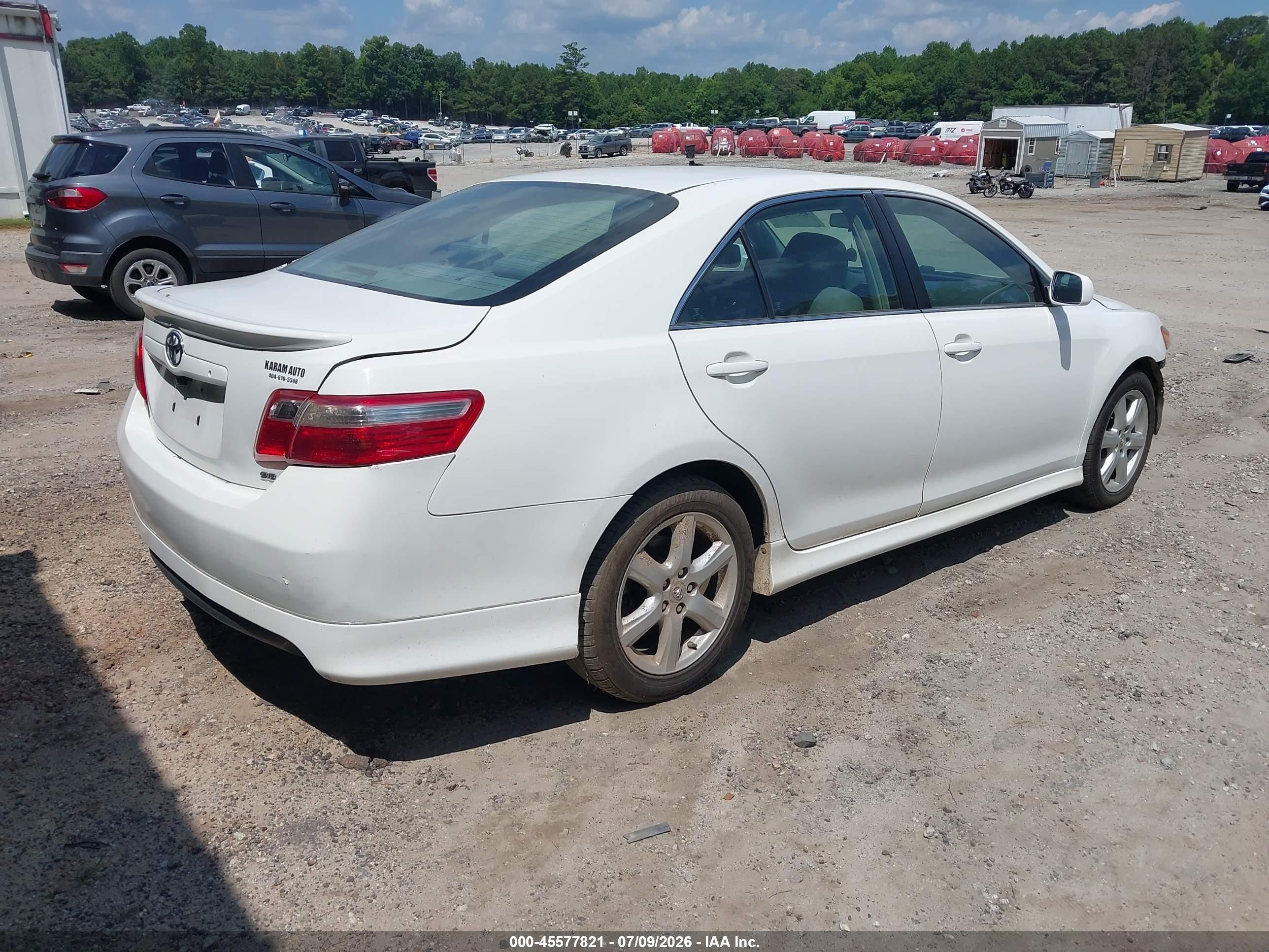 2009 Toyota Camry Se White vin: 4T1BE46K79U920381