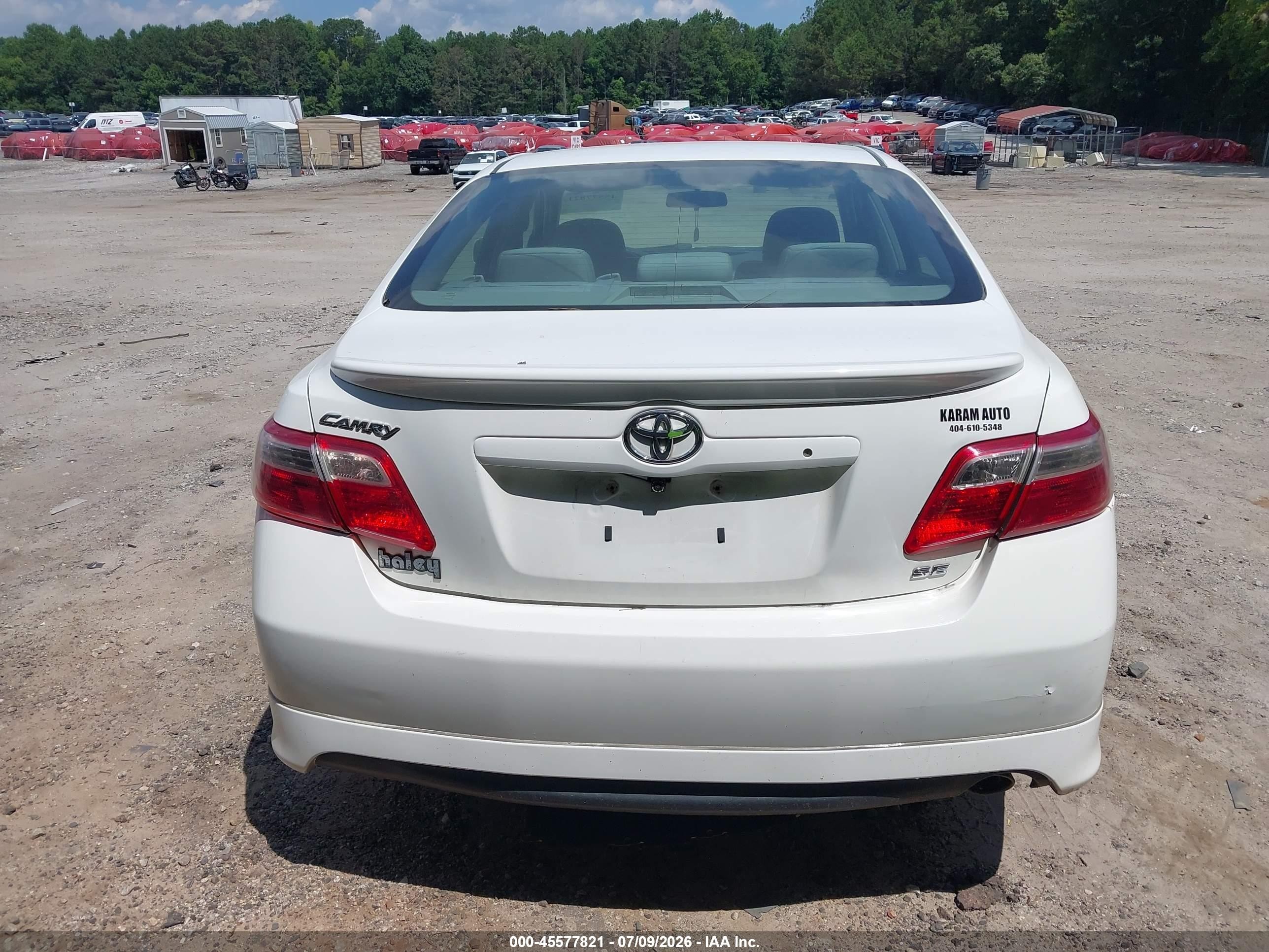 2009 Toyota Camry Se White vin: 4T1BE46K79U920381