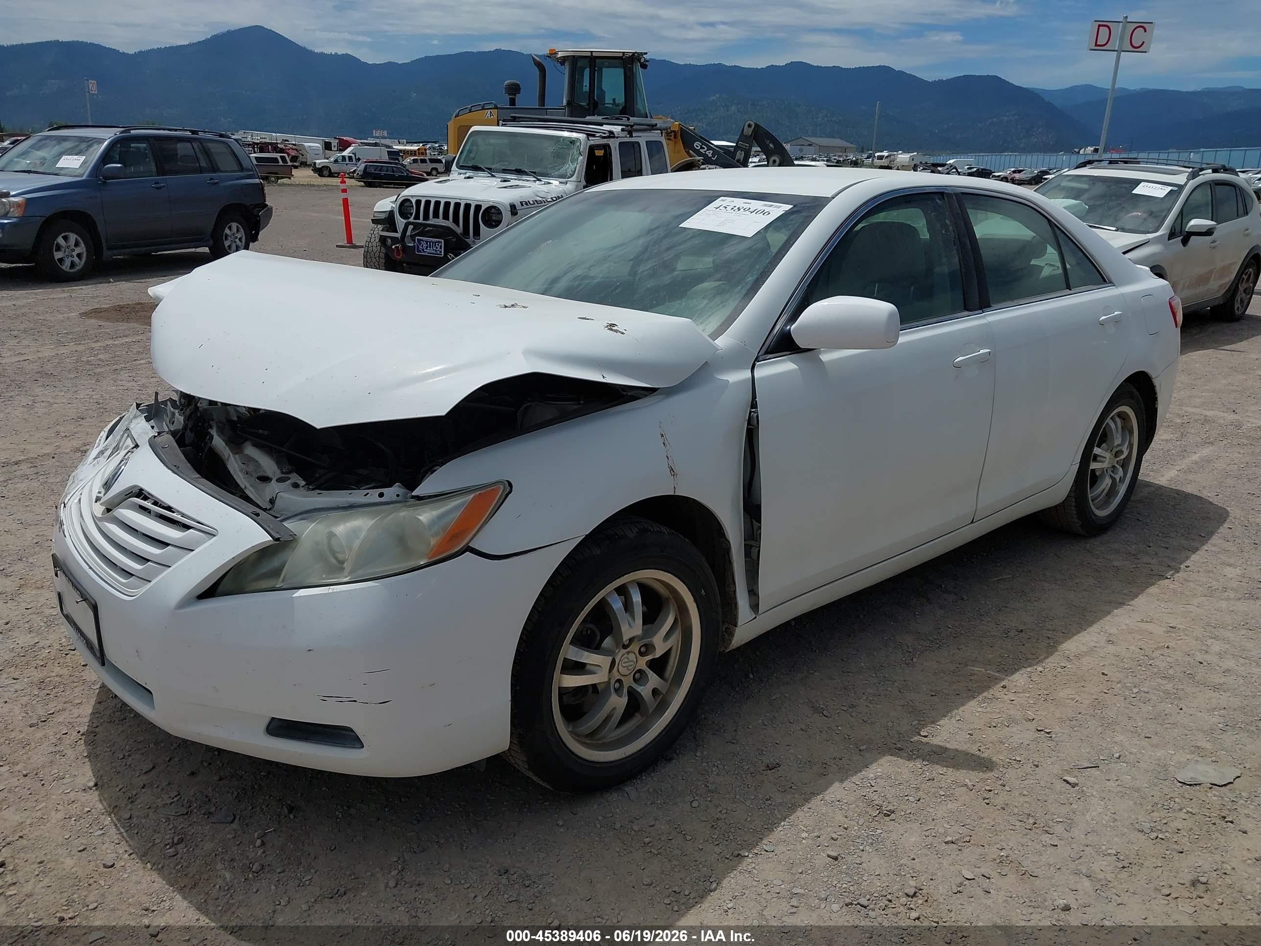 2009 Toyota Camry   White vin: 4T1BE46K79U920803