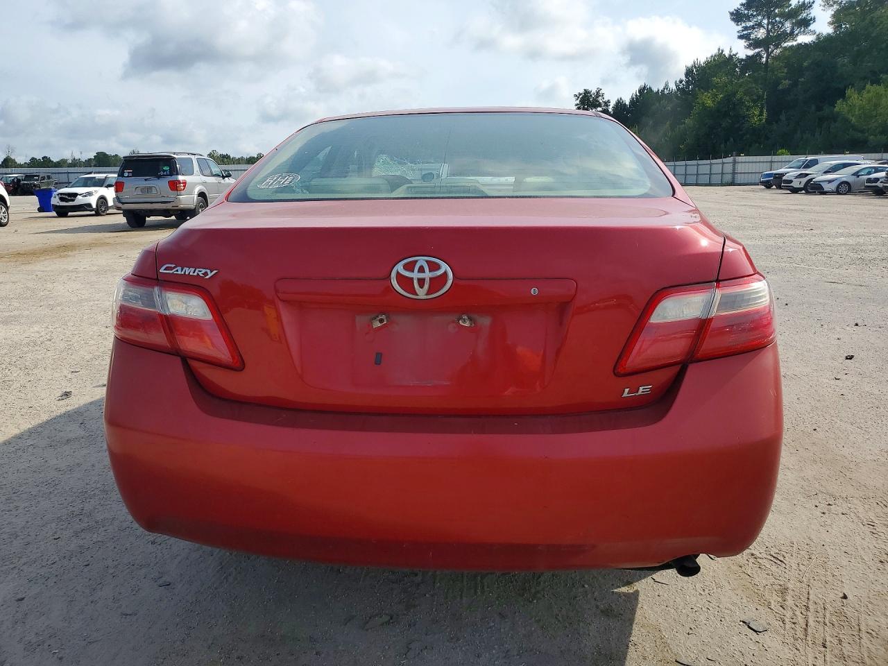2007 Toyota Camry Le Красный vin: 4T1BE46K87U012972