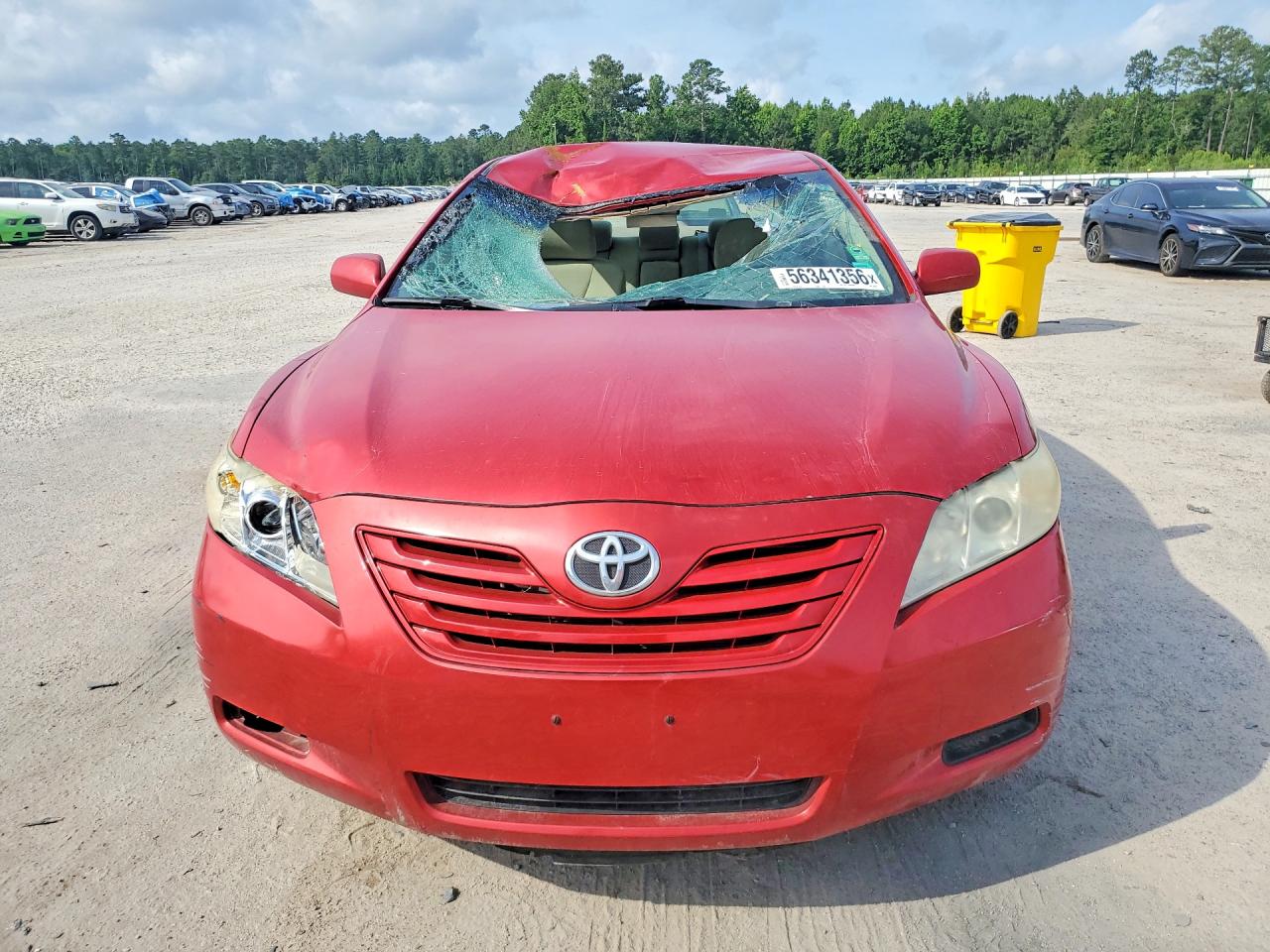 2007 Toyota Camry Le Красный vin: 4T1BE46K87U012972