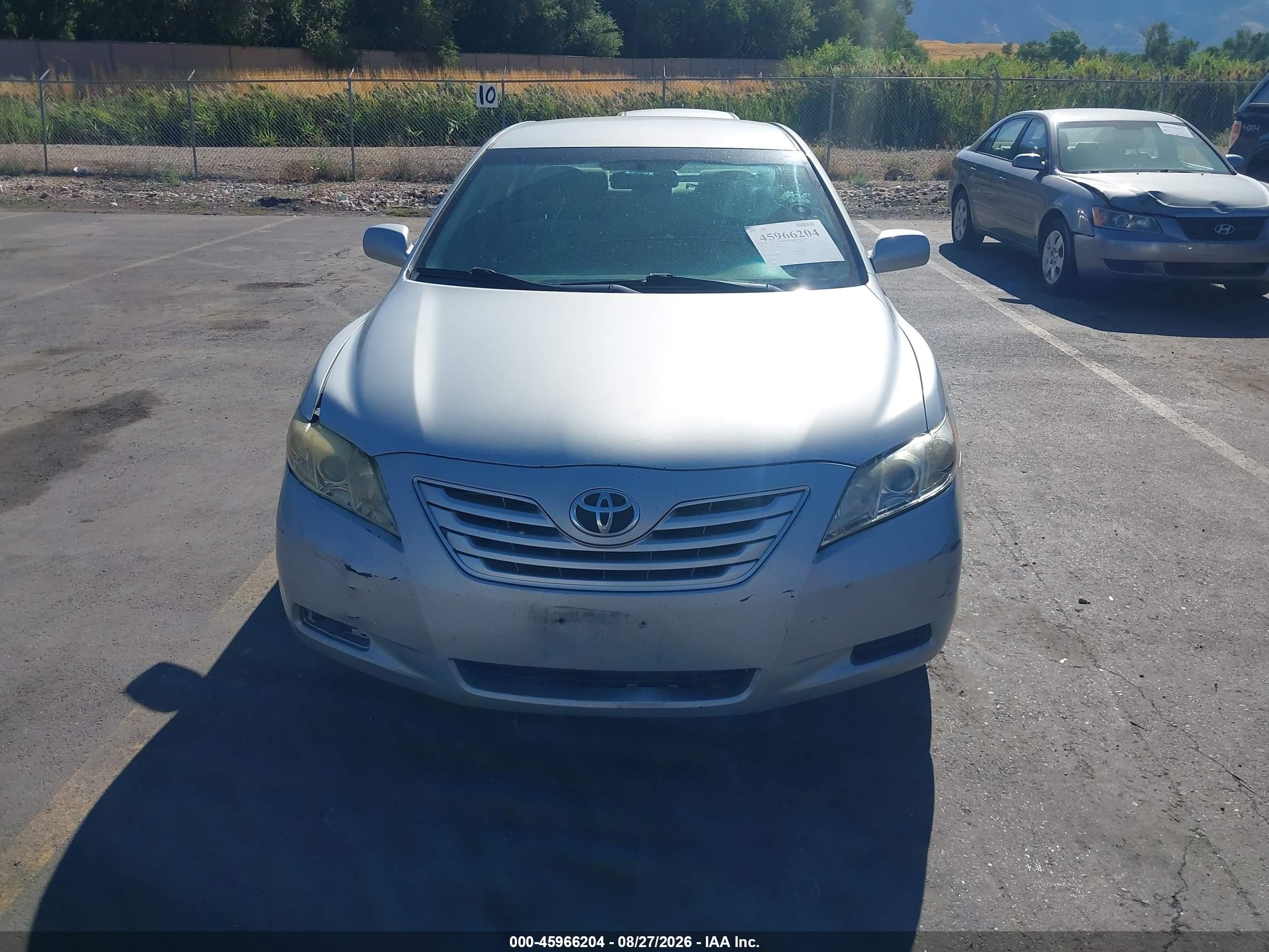 2007 Toyota Camry Le Silver vin: 4T1BE46K87U013460
