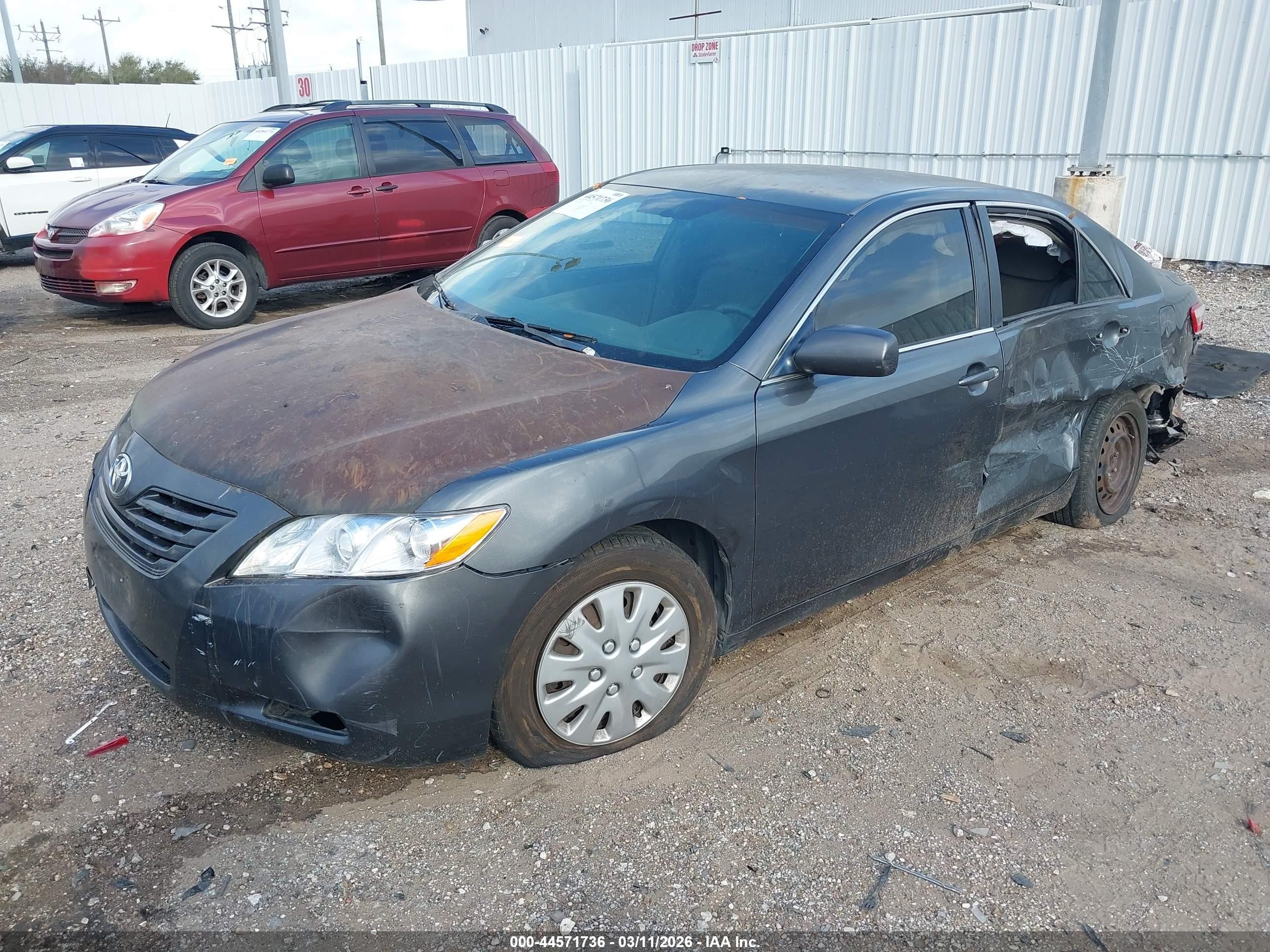 2007 Toyota Camry Le Серый vin: 4T1BE46K87U024684