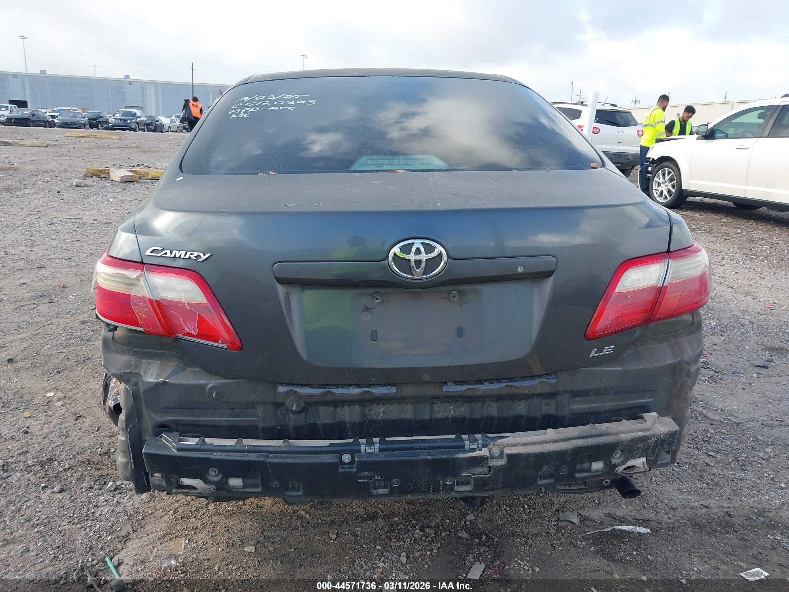 2007 Toyota Camry Le Серый vin: 4T1BE46K87U024684