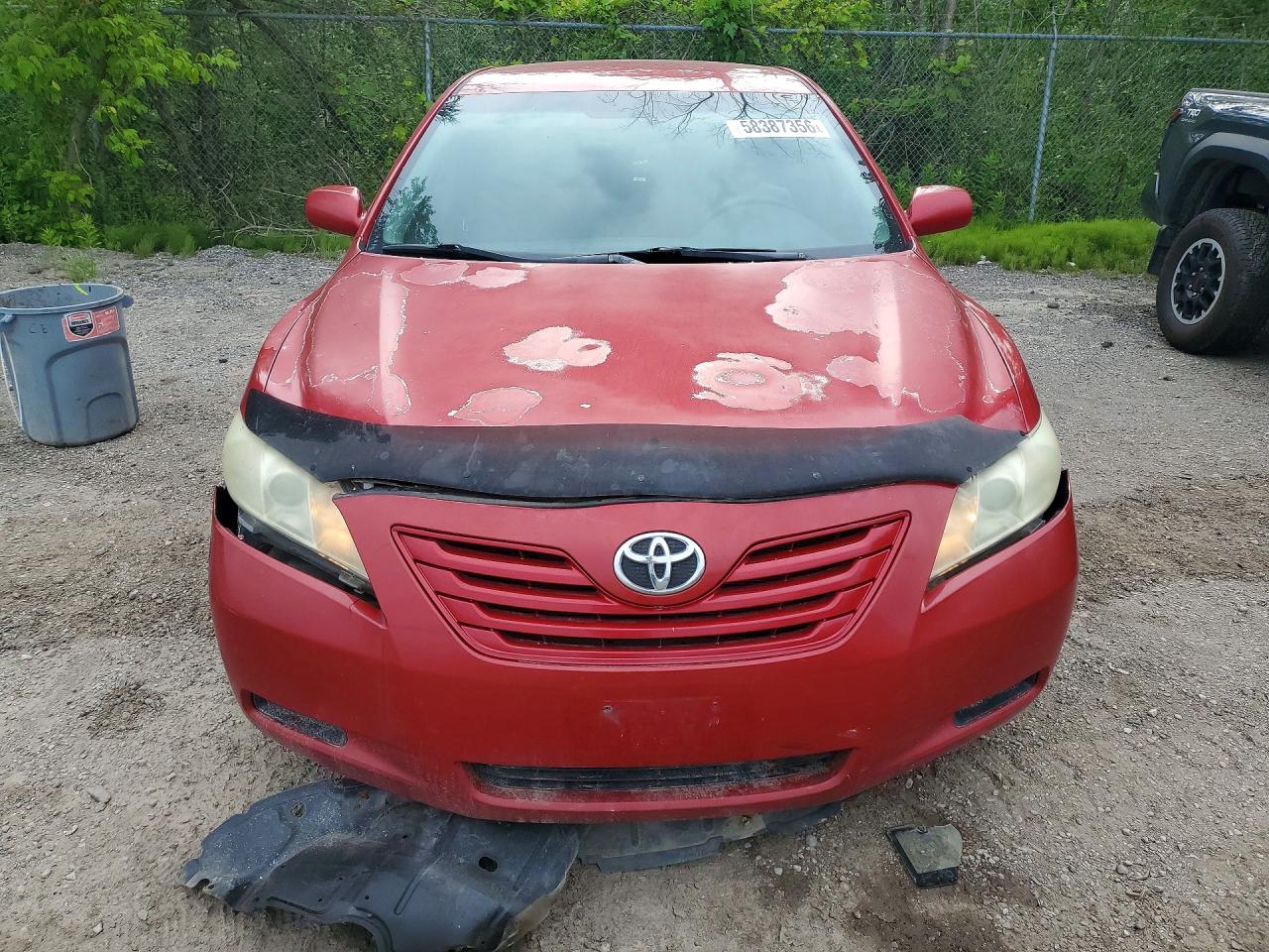 2007 Toyota Camry Red vin: 4T1BE46K87U064828