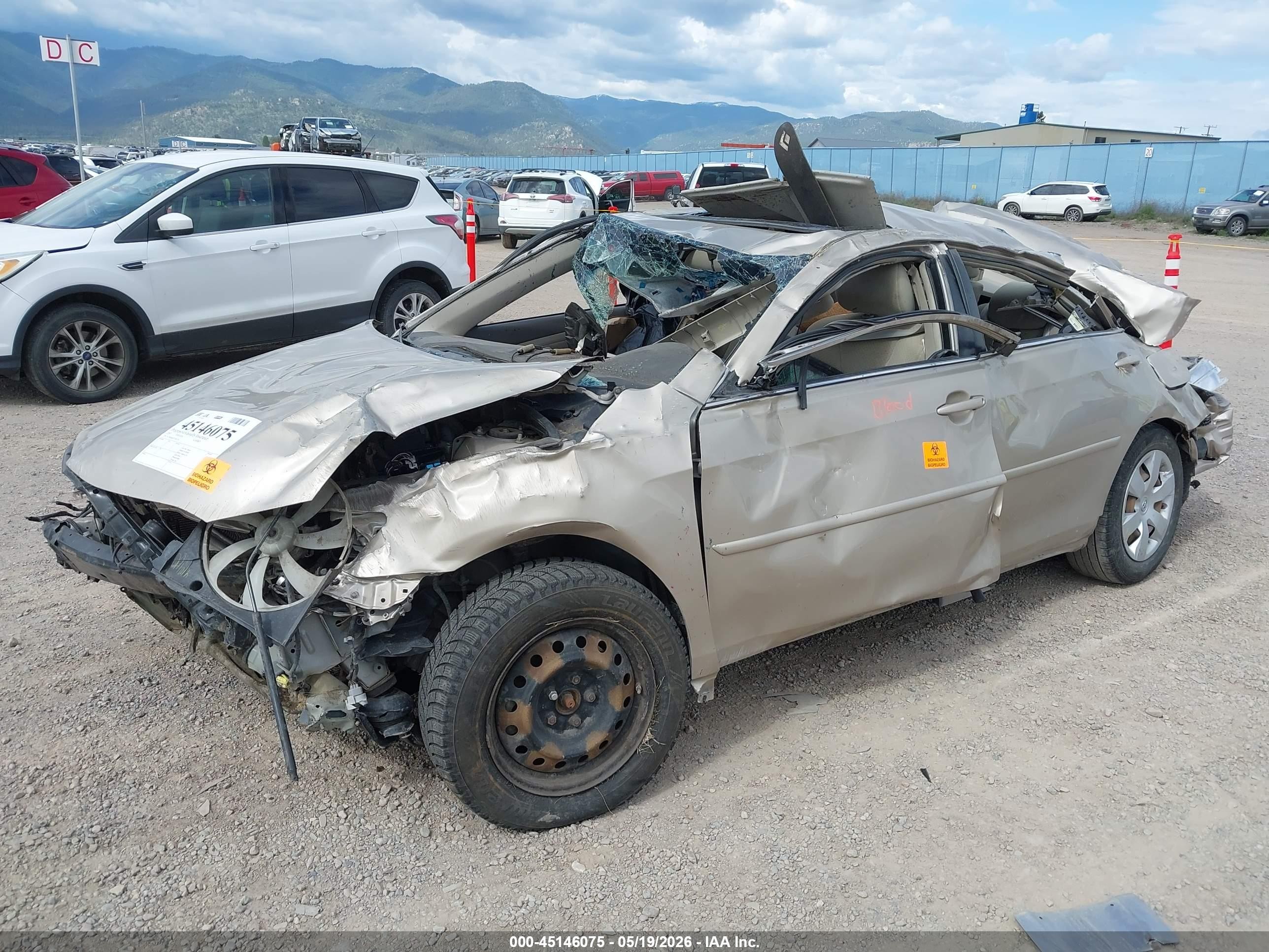 2007 Toyota Camry Le Золотой vin: 4T1BE46K87U081130