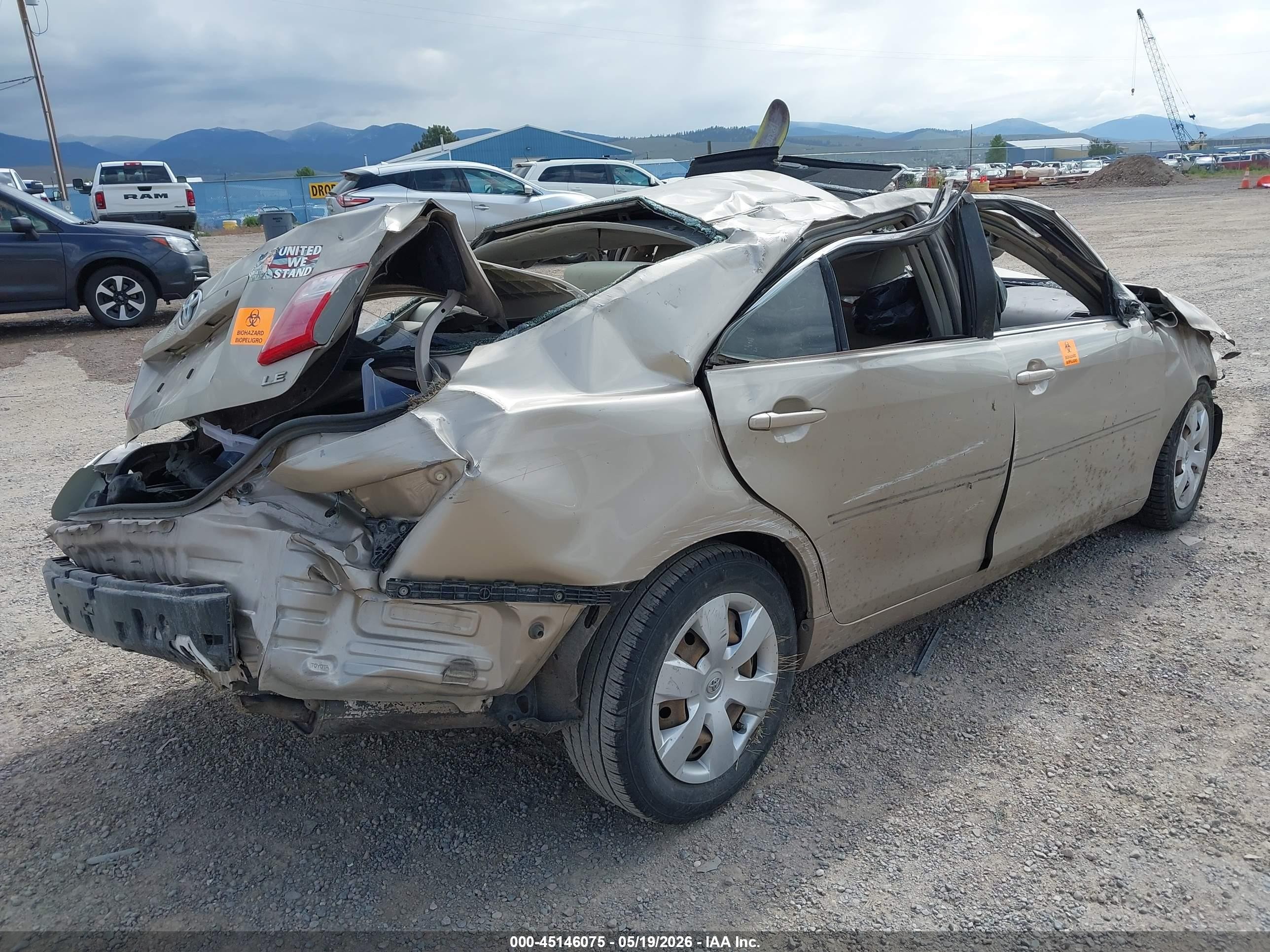 2007 Toyota Camry Le Золотой vin: 4T1BE46K87U081130