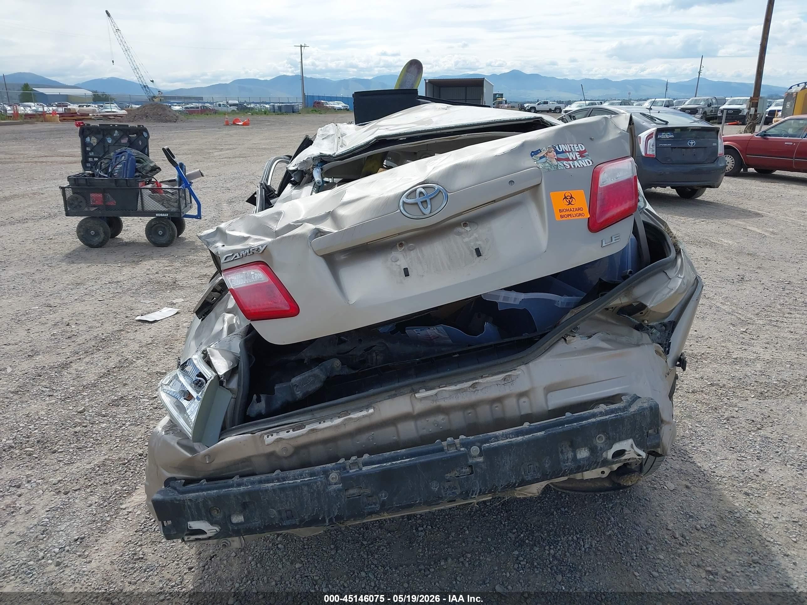 2007 Toyota Camry Le Золотой vin: 4T1BE46K87U081130