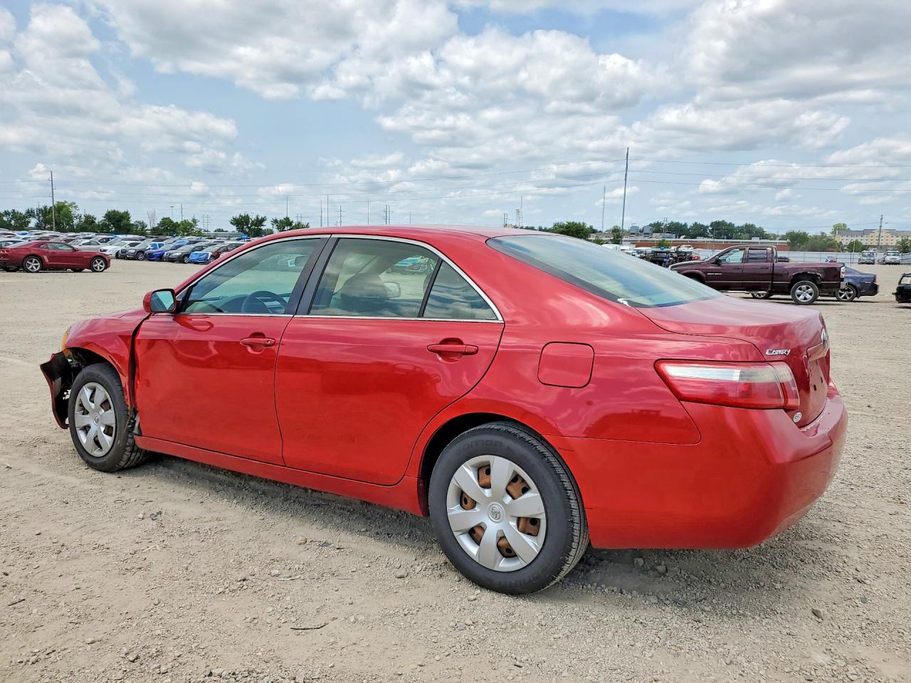 2007 Toyota Camry Le Red vin: 4T1BE46K87U096579