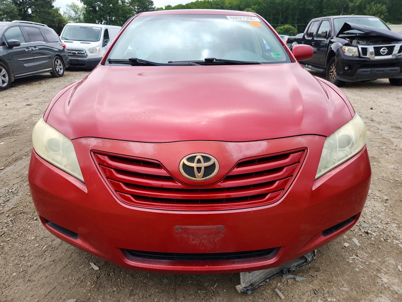 2007 Toyota Camry Le Red vin: 4T1BE46K87U126521