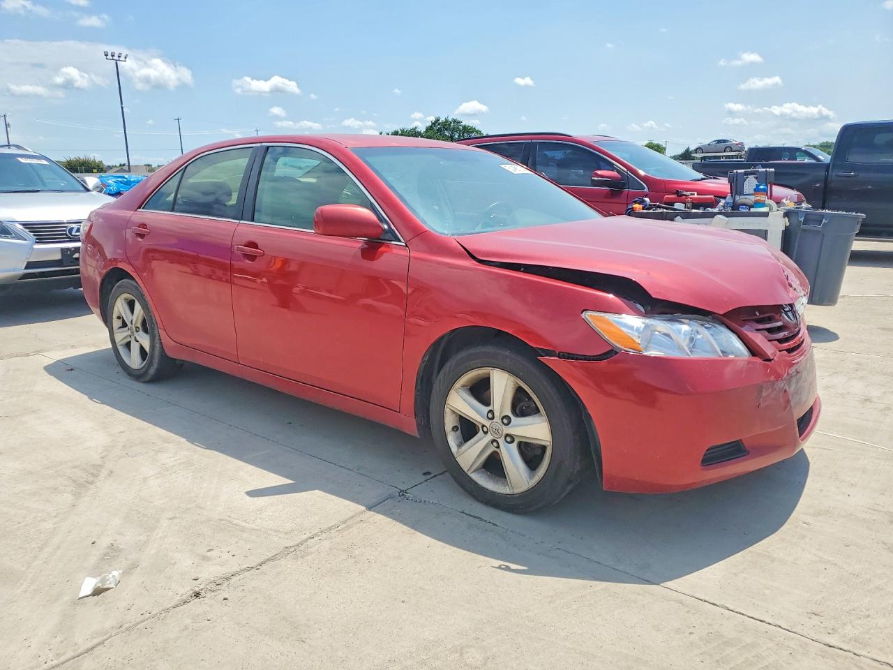 2007 Toyota Camry Le Red vin: 4T1BE46K87U129192
