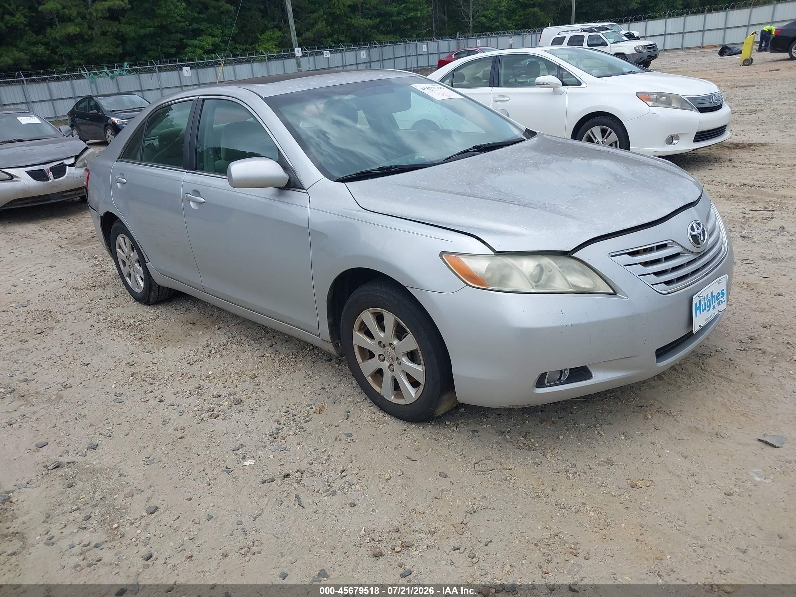 2007 Toyota Camry Xle Silver vin: 4T1BE46K87U138300