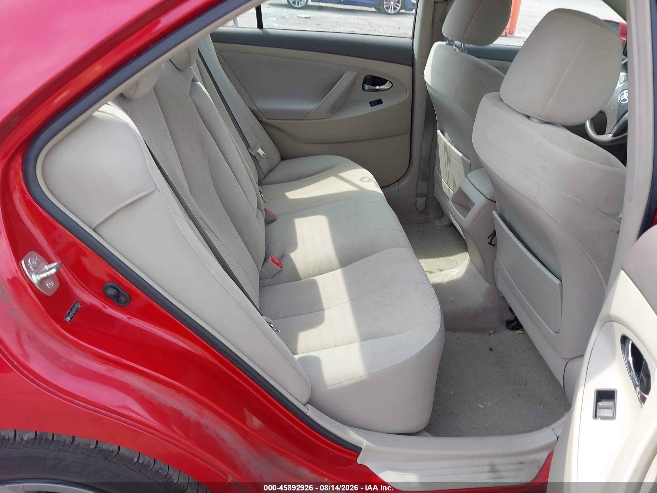 2007 Toyota Camry Le Red vin: 4T1BE46K87U178585