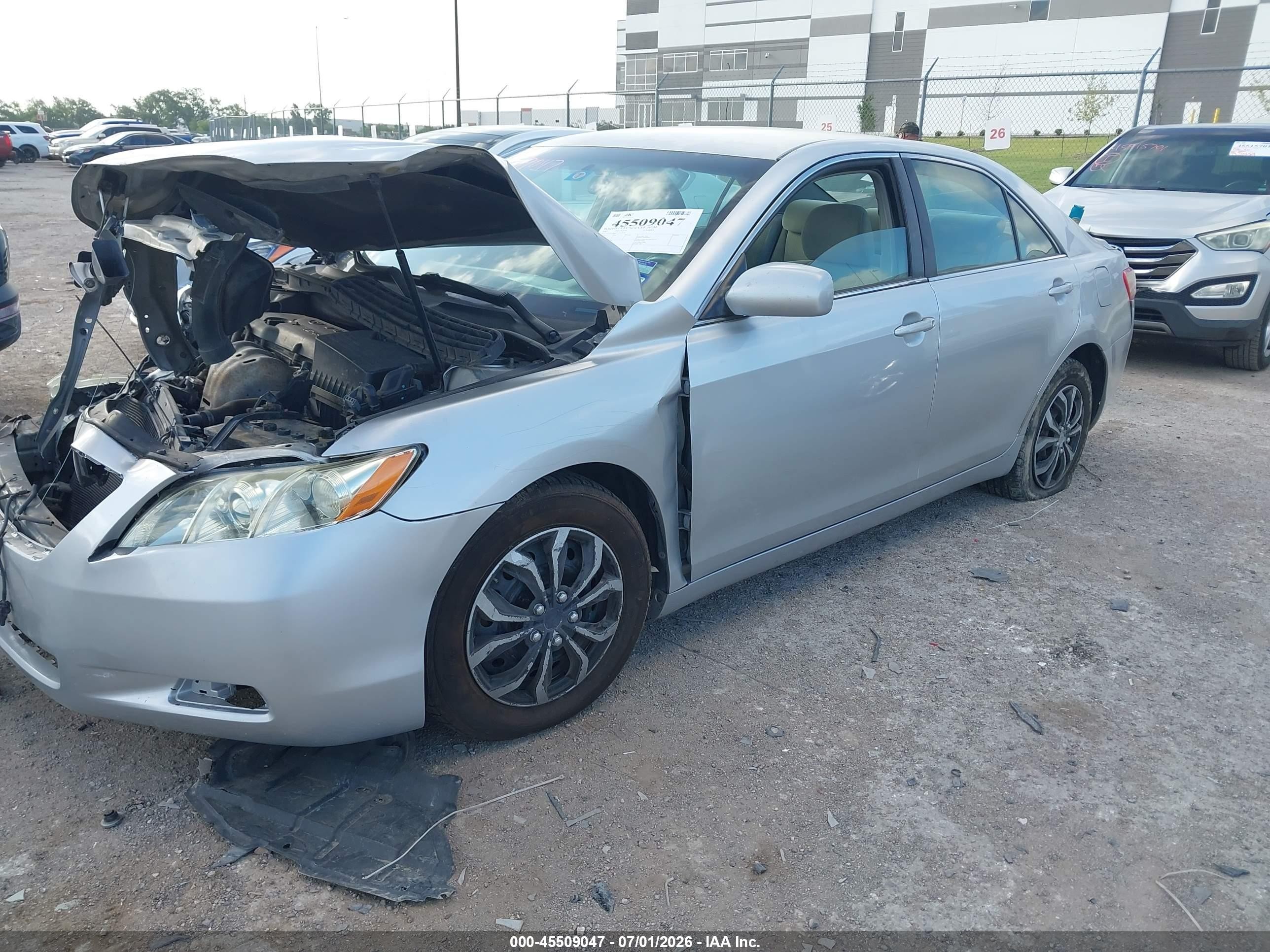 2007 Toyota Camry Le Silver vin: 4T1BE46K87U183494