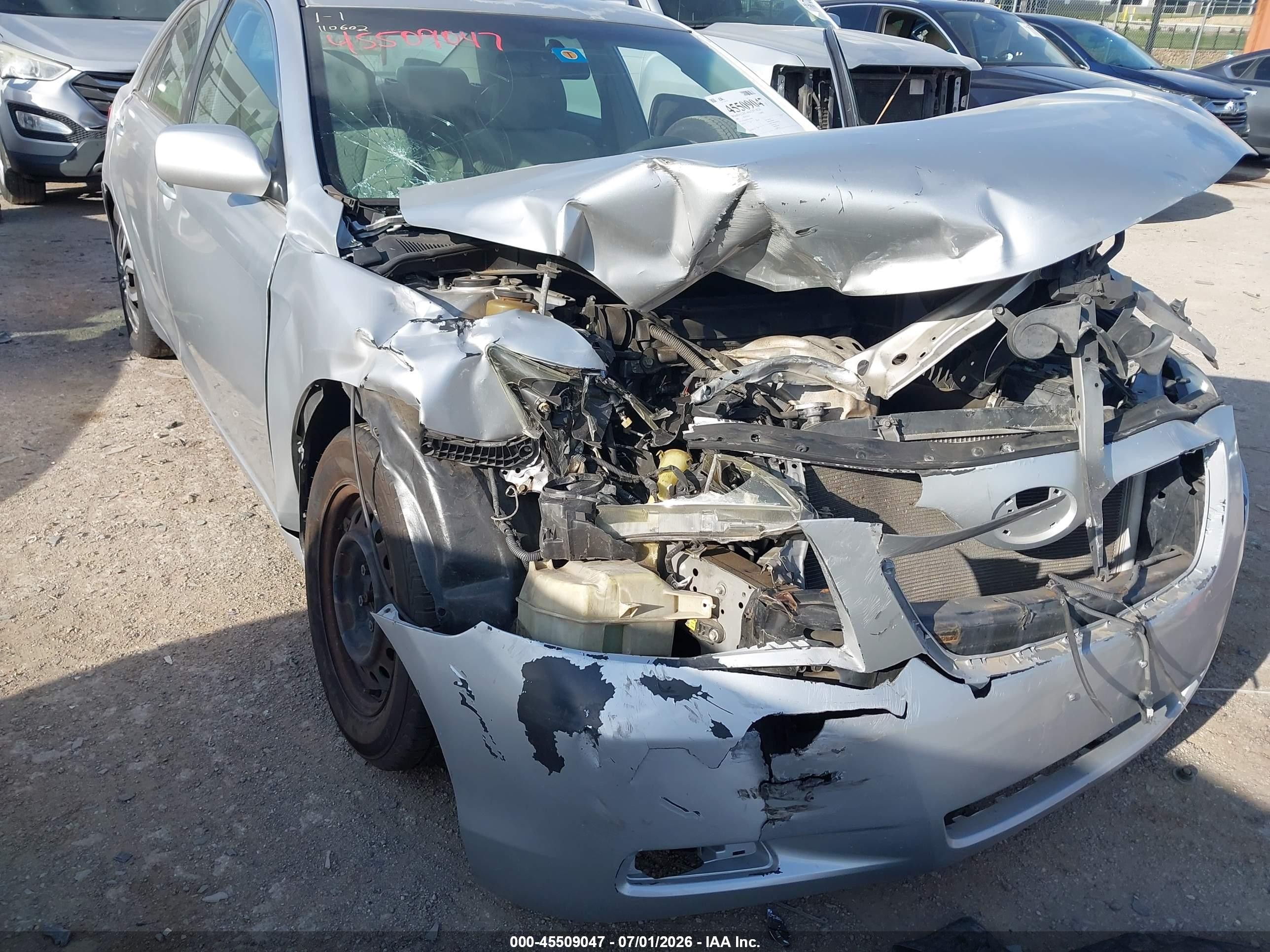 2007 Toyota Camry Le Silver vin: 4T1BE46K87U183494