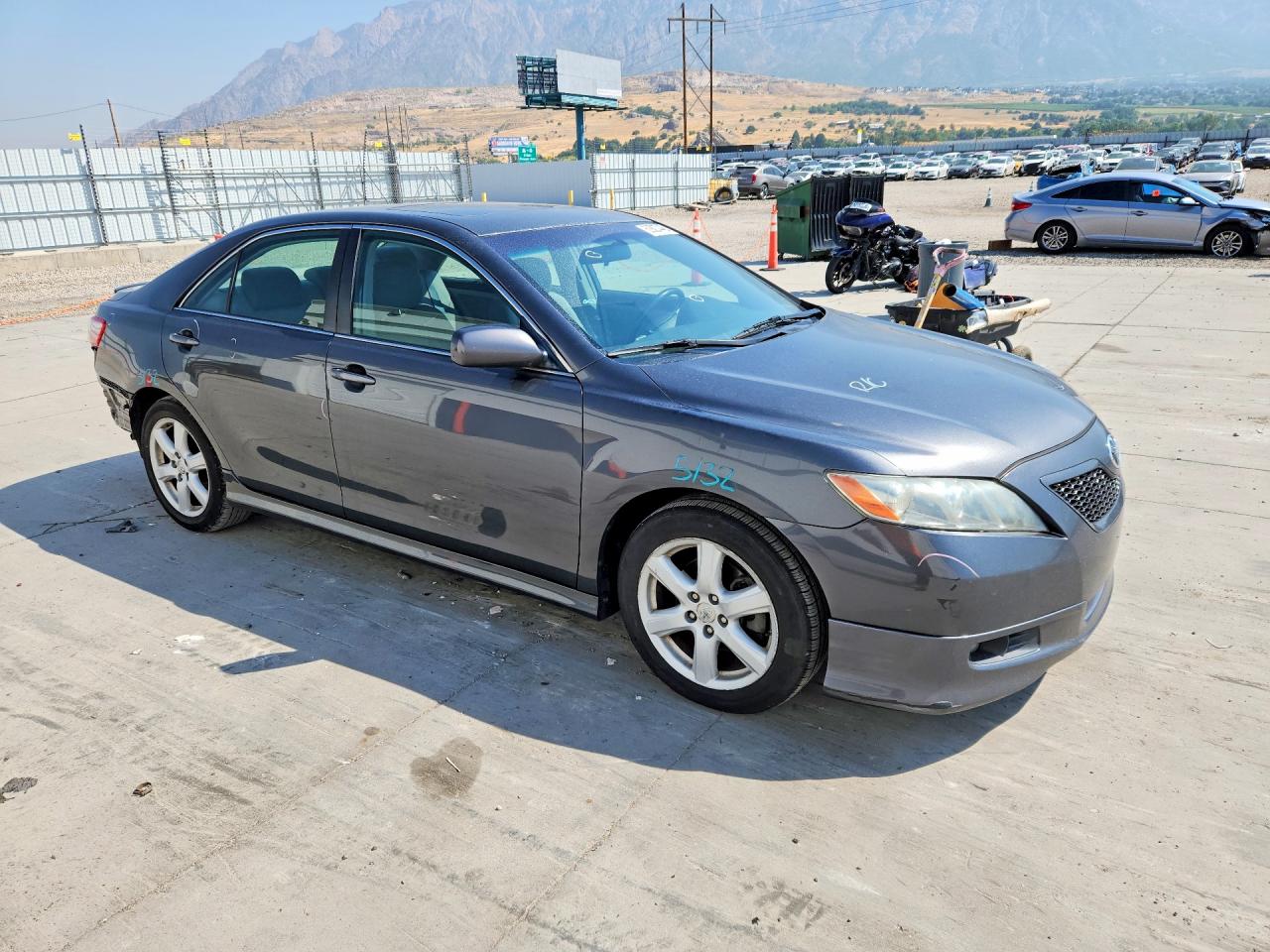2007 Toyota Camry Se Gray vin: 4T1BE46K87U190428