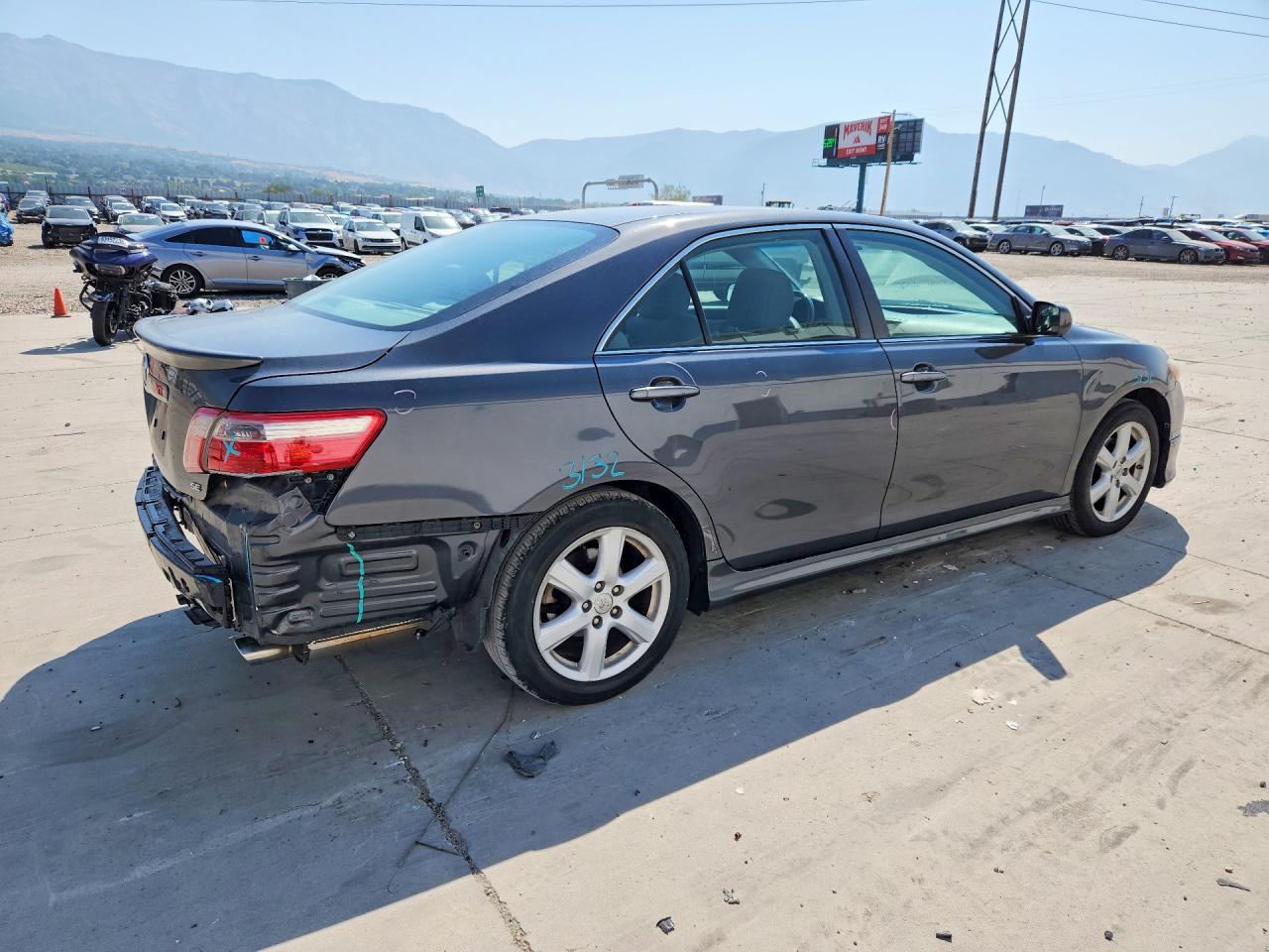 2007 Toyota Camry Se Gray vin: 4T1BE46K87U190428