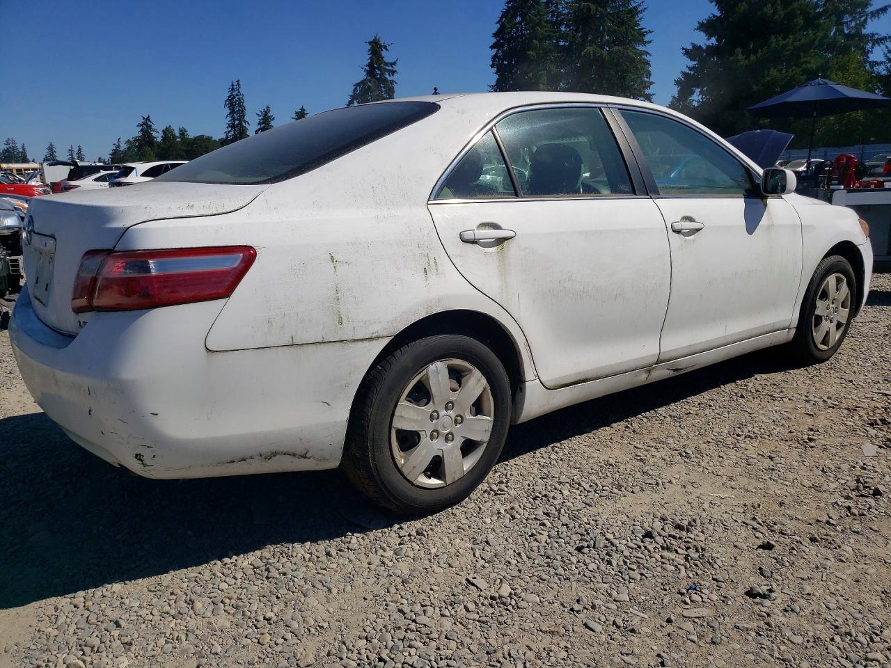 2007 Toyota Camry Le White vin: 4T1BE46K87U517409