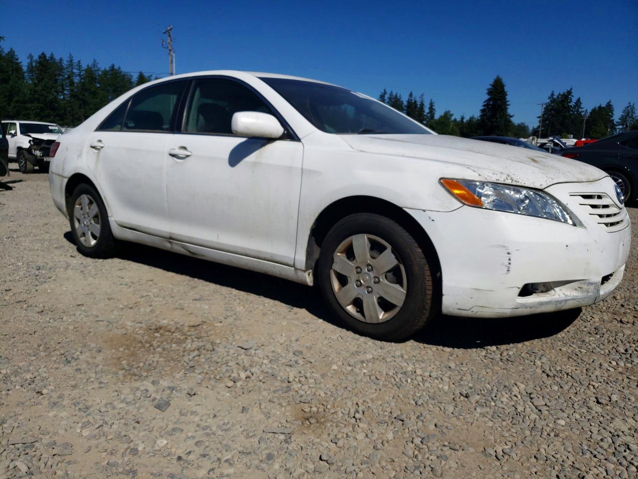 2007 Toyota Camry Le White vin: 4T1BE46K87U517409