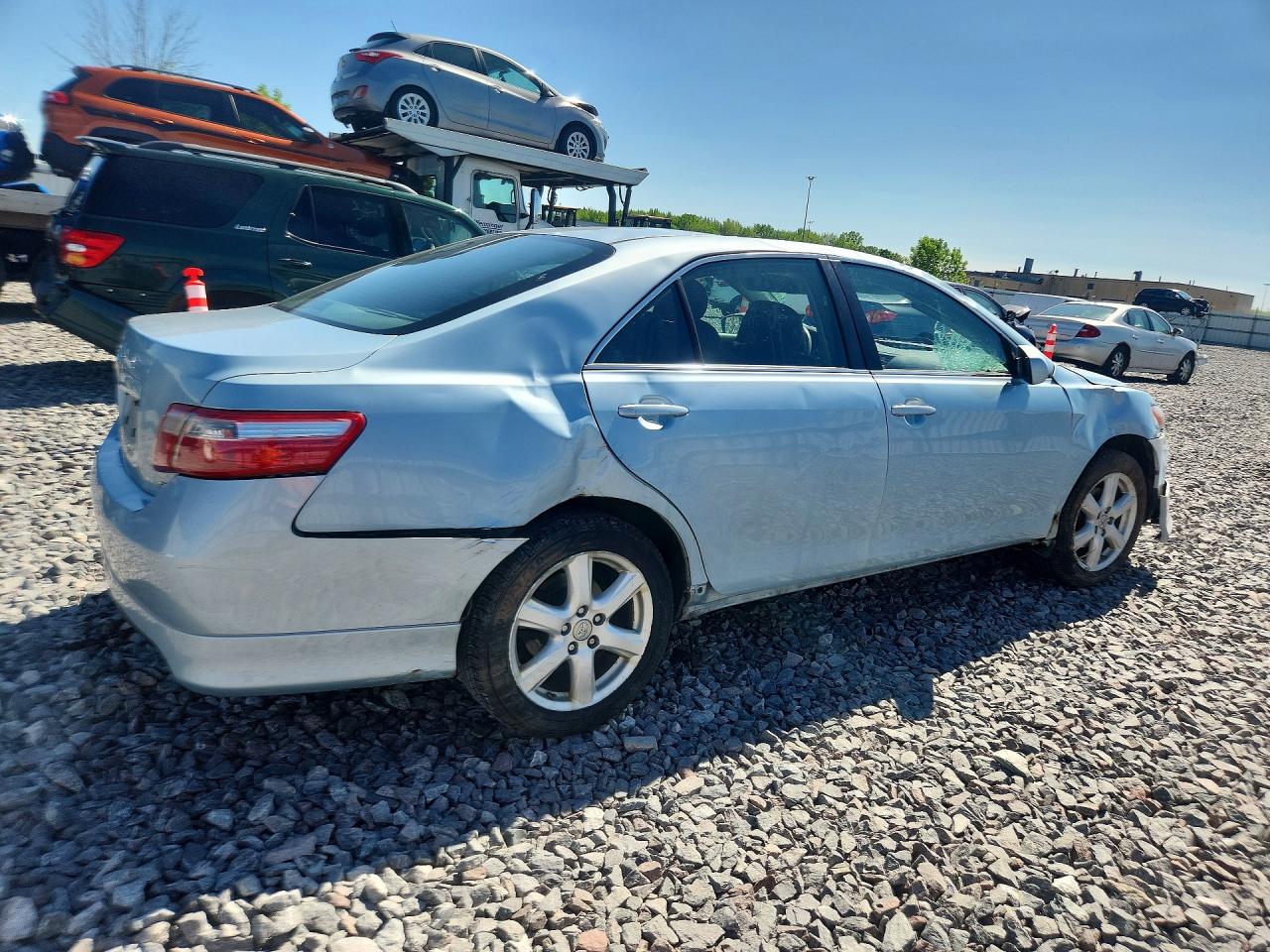 2007 Toyota Camry Se Blue vin: 4T1BE46K87U525266