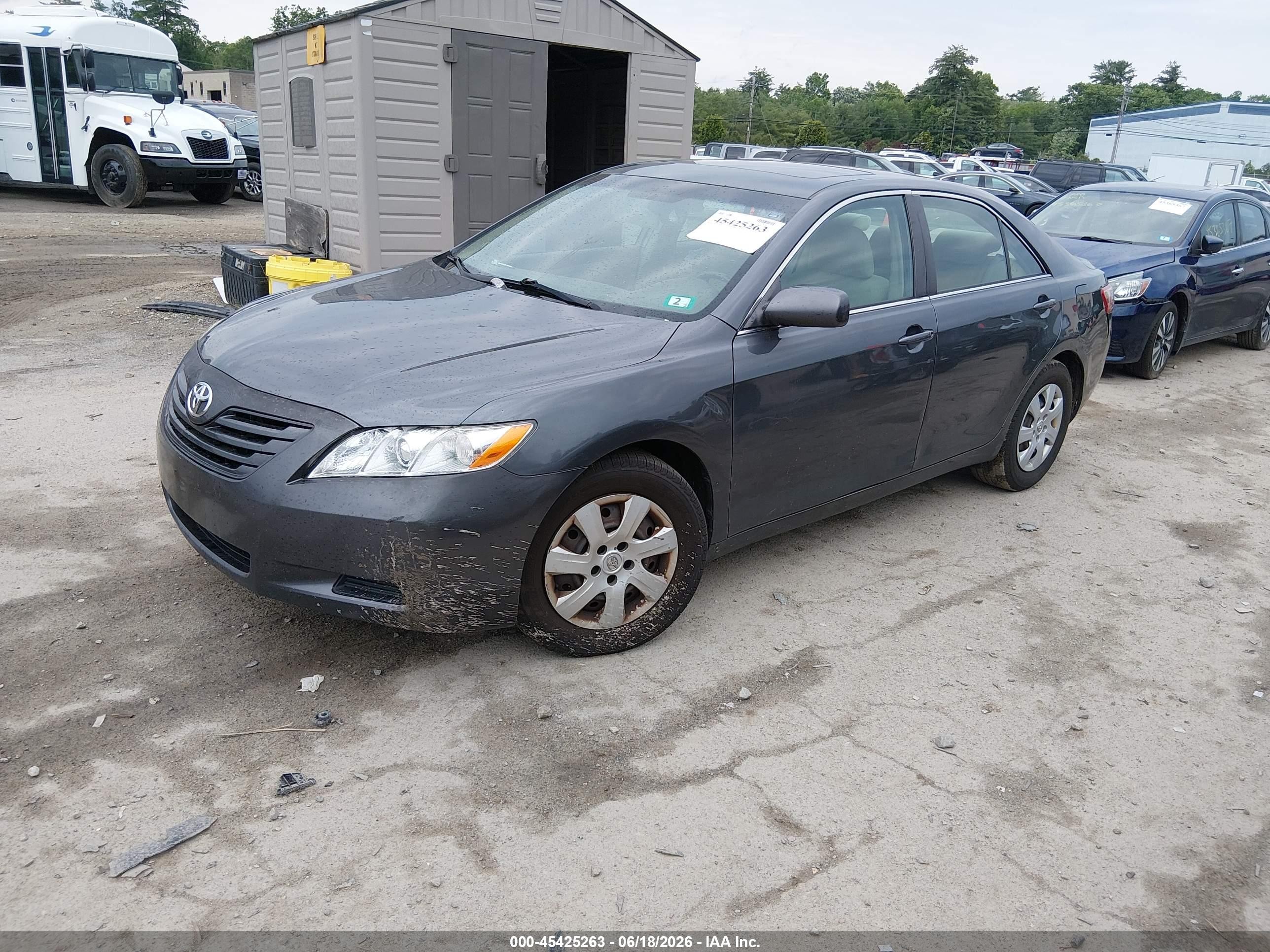 2007 Toyota Camry Le Gray vin: 4T1BE46K87U558767