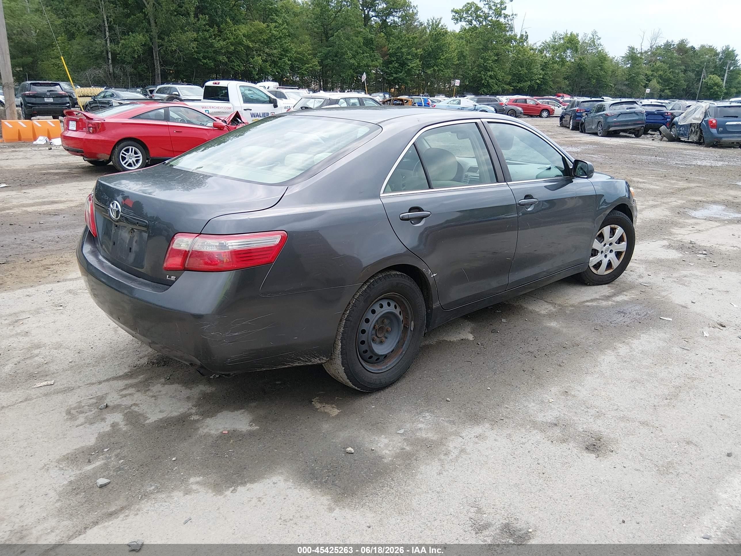 2007 Toyota Camry Le Gray vin: 4T1BE46K87U558767