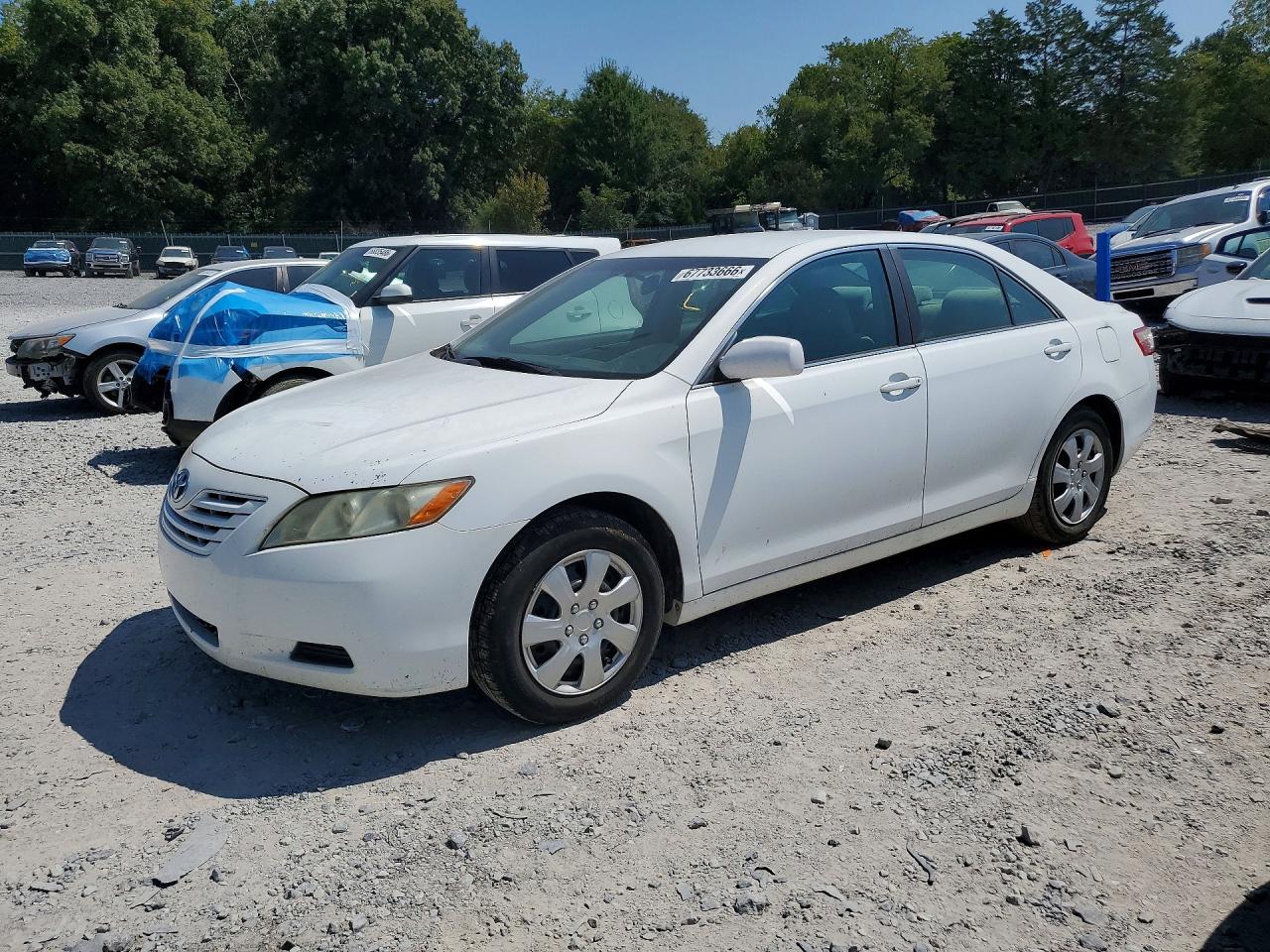 2007 Toyota Camry Le White vin: 4T1BE46K87U580512