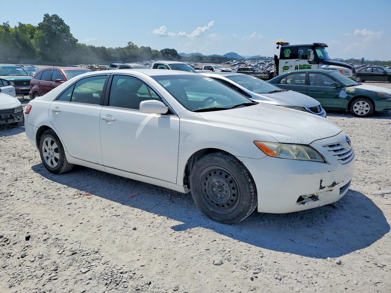 2007 Toyota Camry Le White vin: 4T1BE46K87U580512
