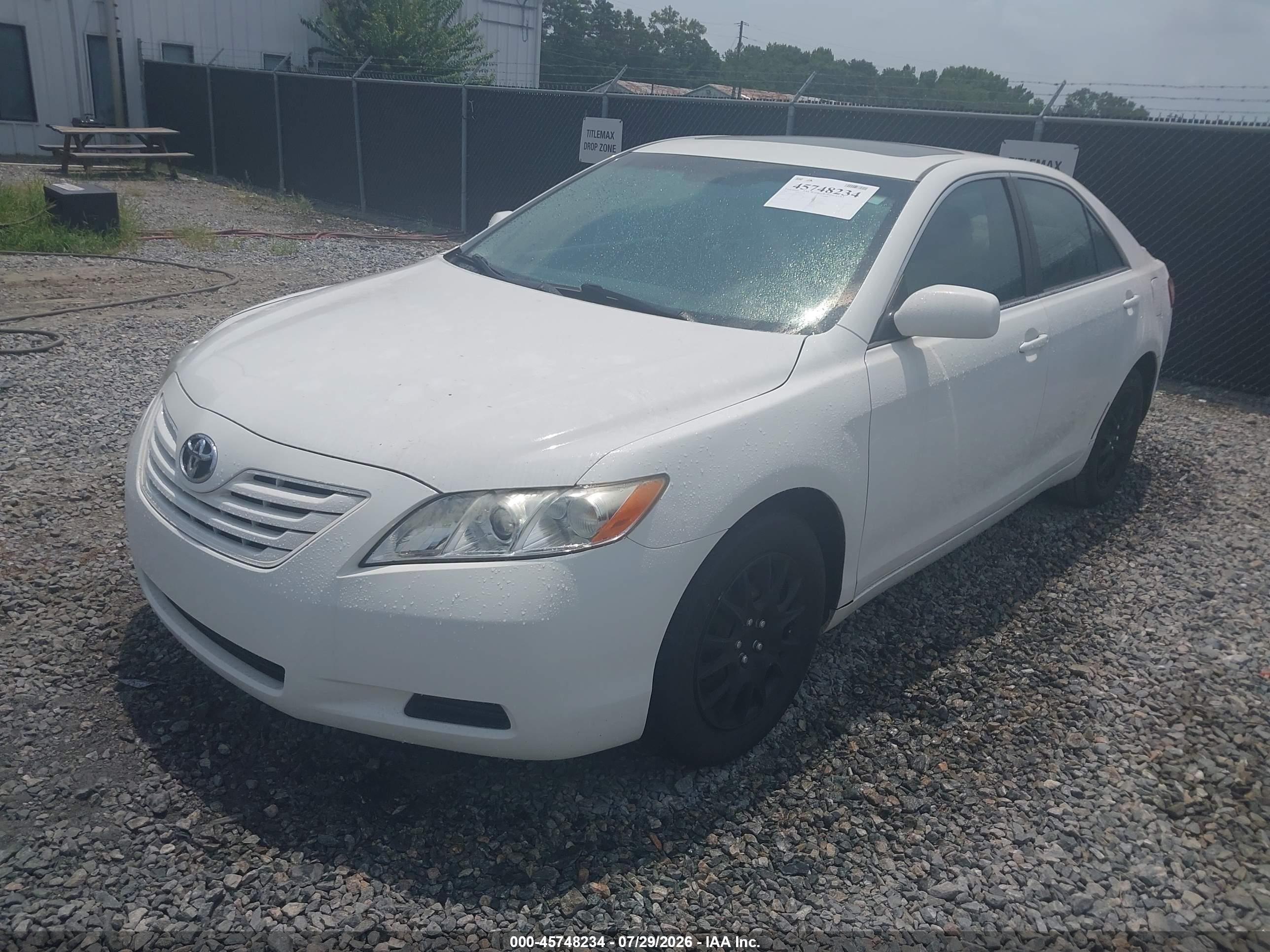 2007 Toyota Camry Le White vin: 4T1BE46K87U580977