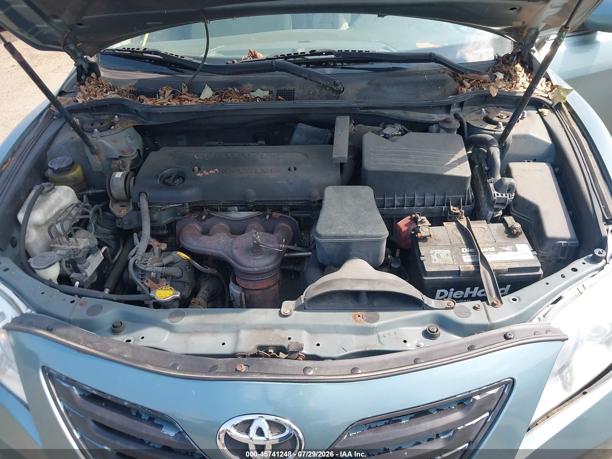 2007 Toyota Camry Le Turquoise vin: 4T1BE46K87U583751
