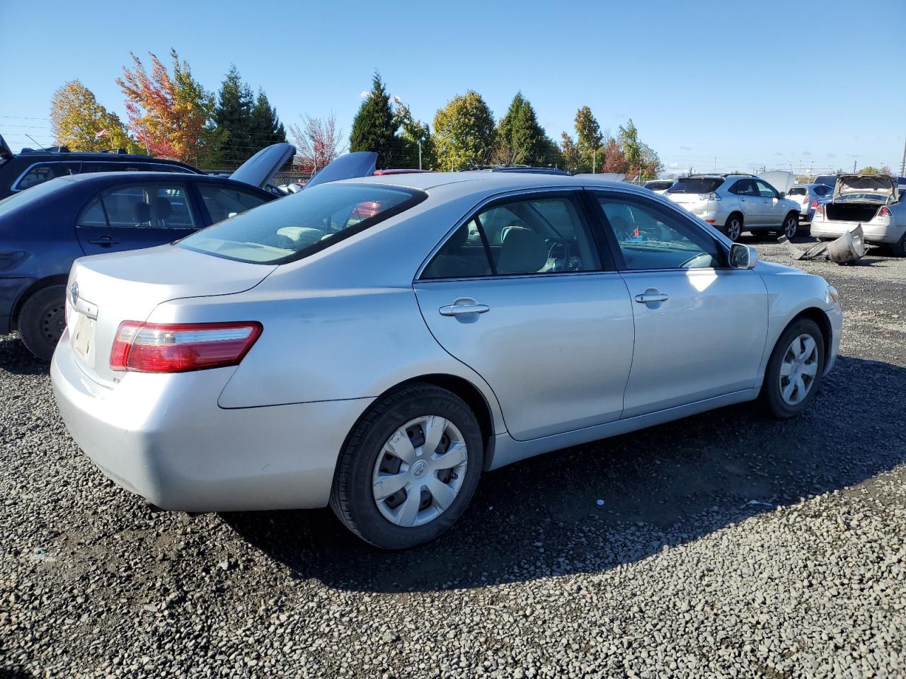 2007 Toyota Camry Ce Silver vin: 4T1BE46K87U588464