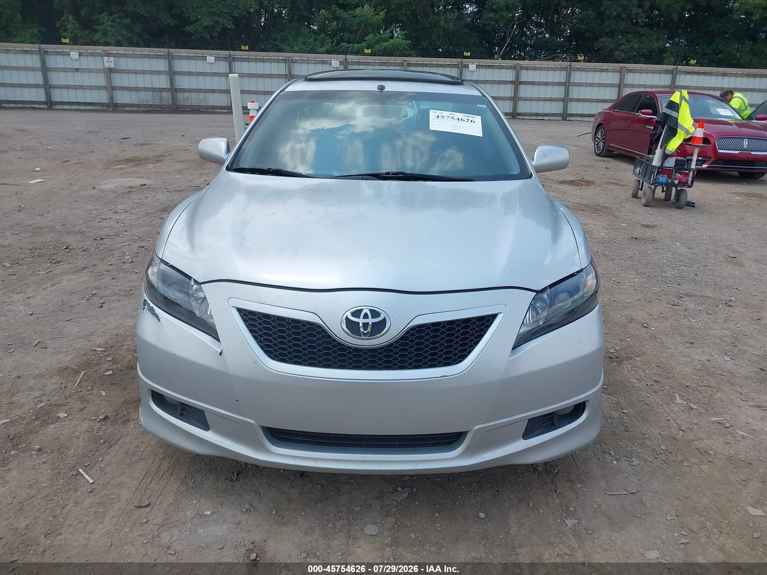 2007 Toyota Camry Se Silver vin: 4T1BE46K87U621284