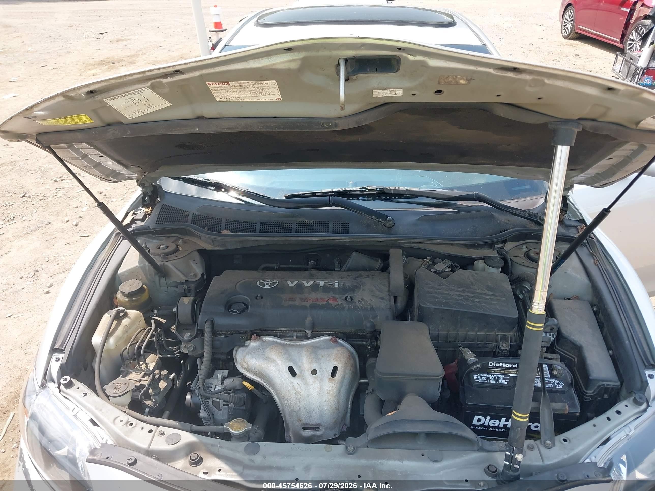 2007 Toyota Camry Se Silver vin: 4T1BE46K87U621284